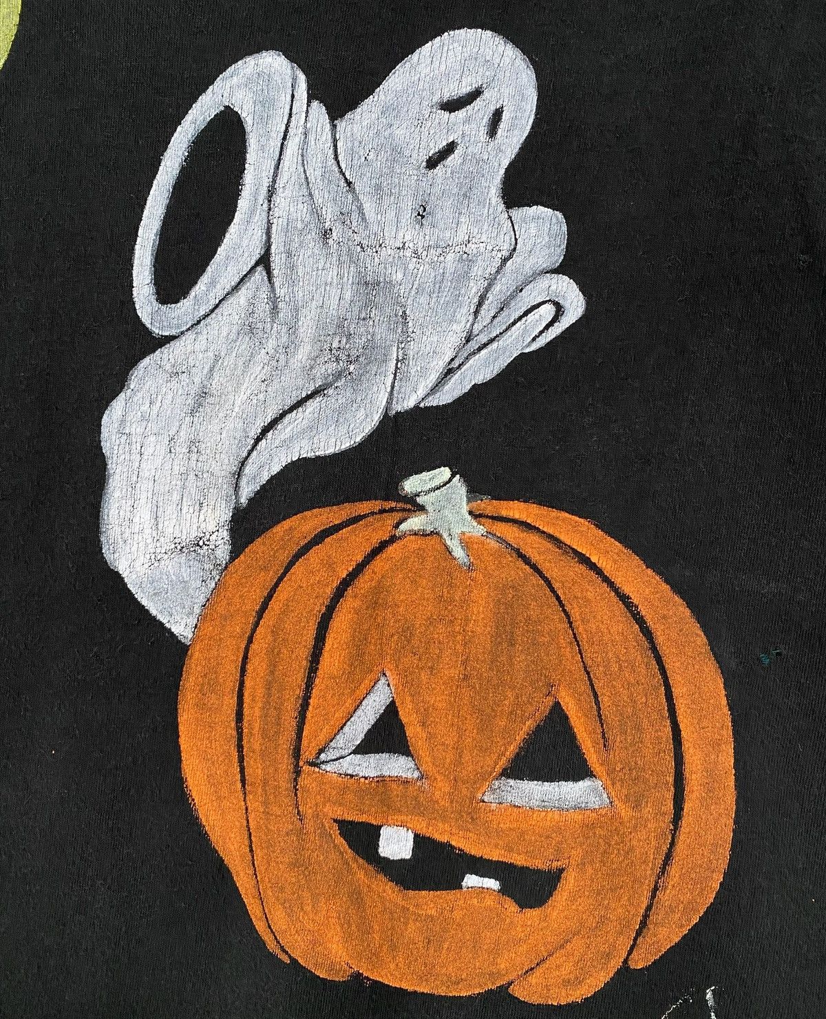 Vintage 90’s Halloween Ghost Pumpkin Handmade T-Shirt Medium Size US M / EU 48-50 / 2 - 5 Thumbnail