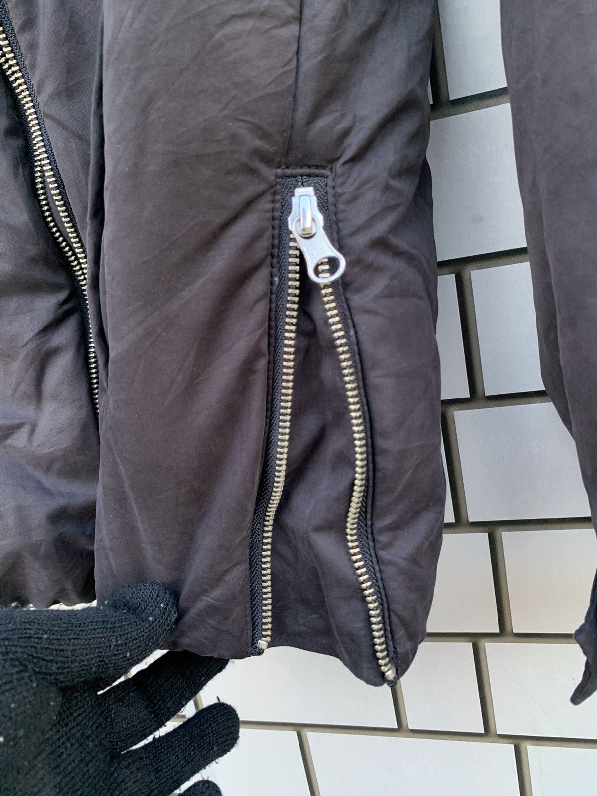 Japanese Brand 2017 A/W NUMBER (N)INE INSULATION ZIP UP BOMBER JACKET Size US M / EU 48-50 / 2 - 14 Thumbnail