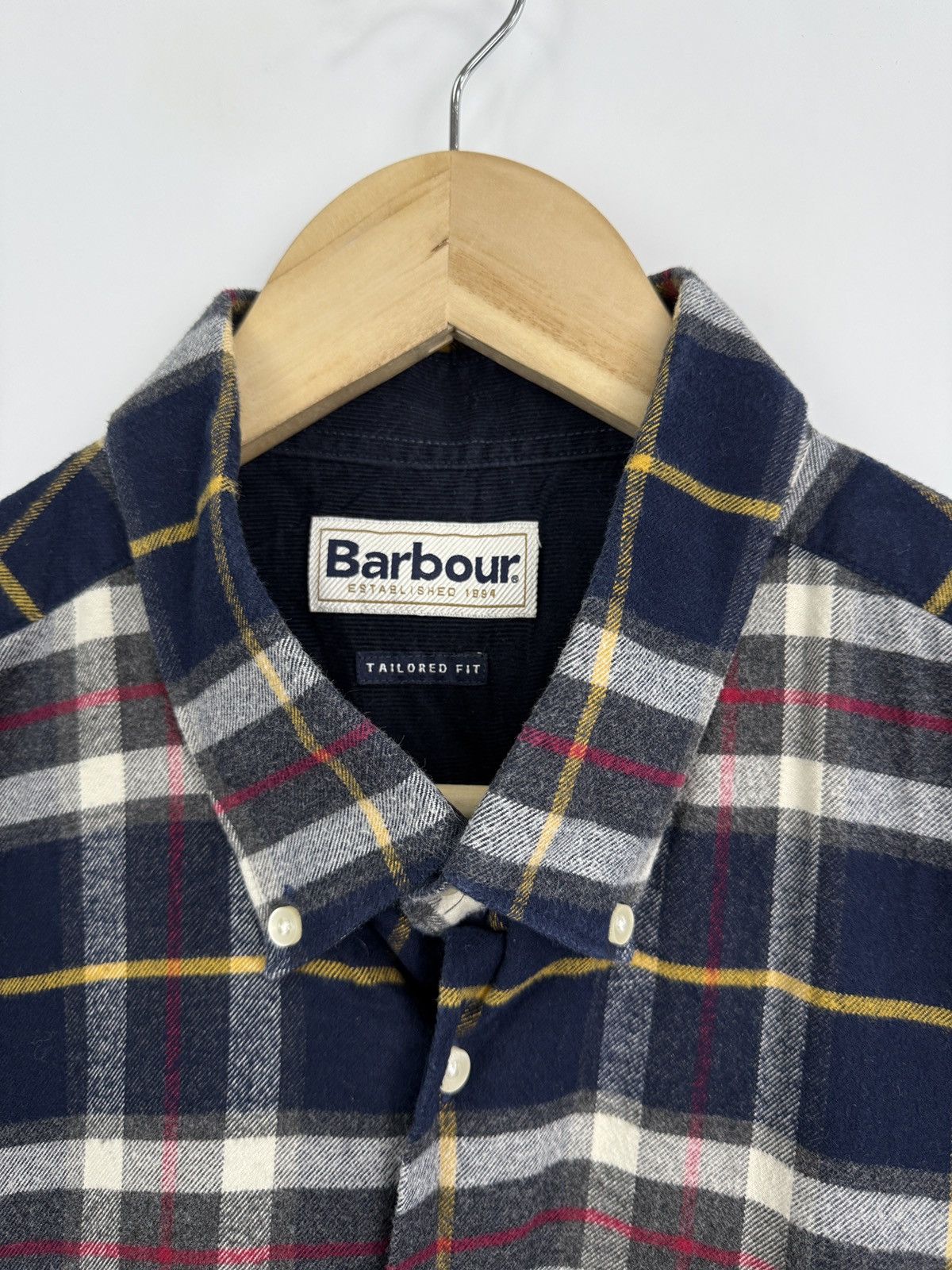 Barbour 🇬🇧 Y2K Barbour Camicia in Calda Flannel Shirt Rare Retro Hype Size US XL / EU 56 / 4 - 5 Thumbnail