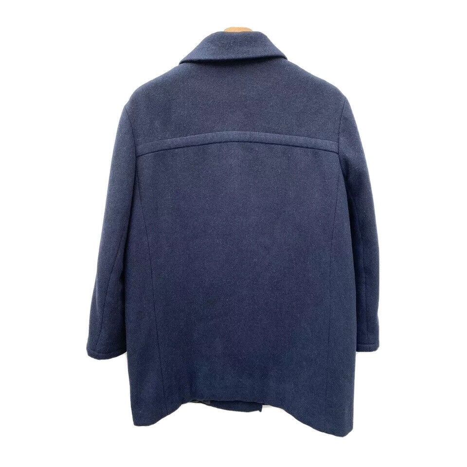 A.P.C. Navy Wool PeaCoat Size L / US 10 / IT 46 - 5 Thumbnail