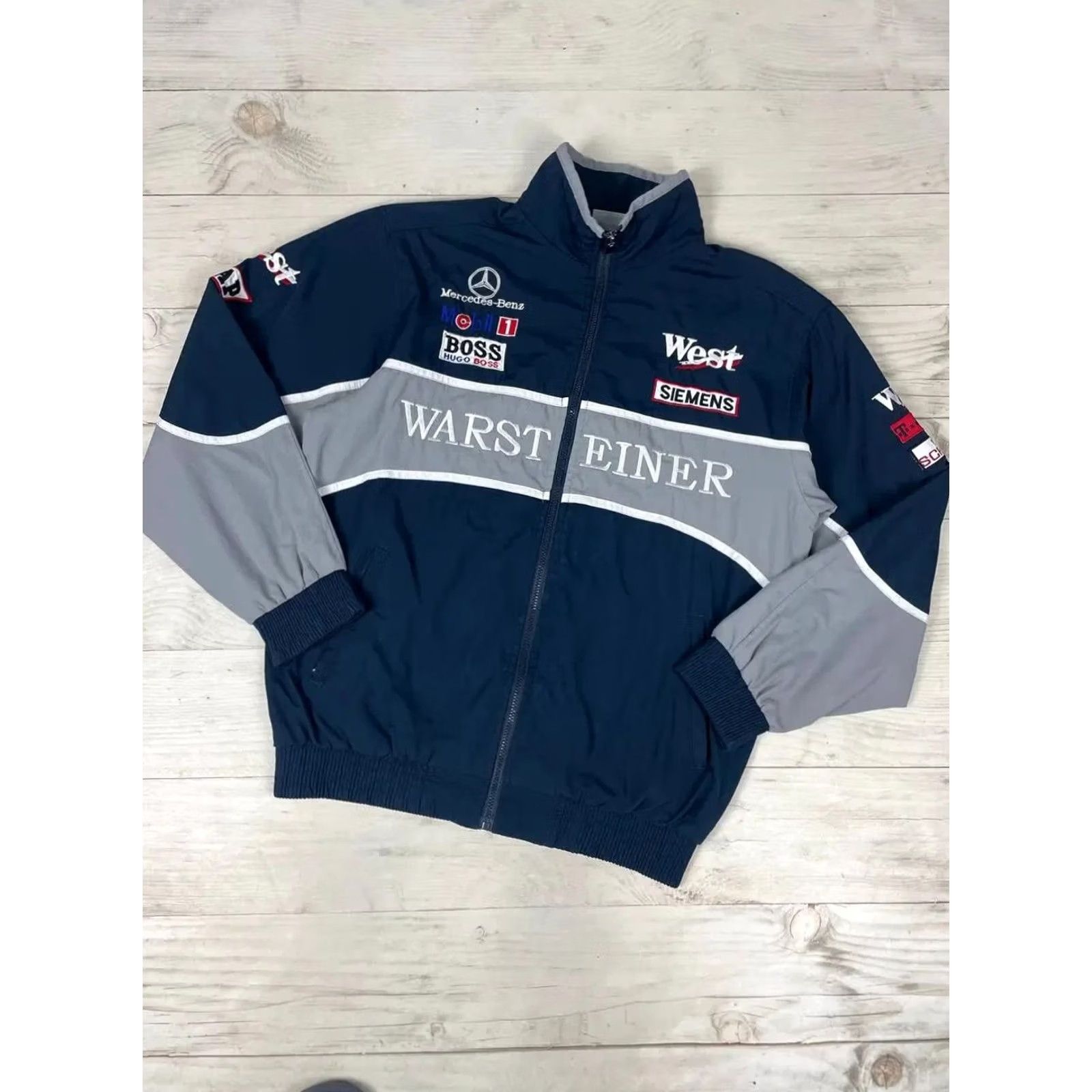 Mercedes-Benz VINTAGE Mercedes-Benz Jacket Nike? Size US XXL / EU 58 / 5 - 2 Thumbnail