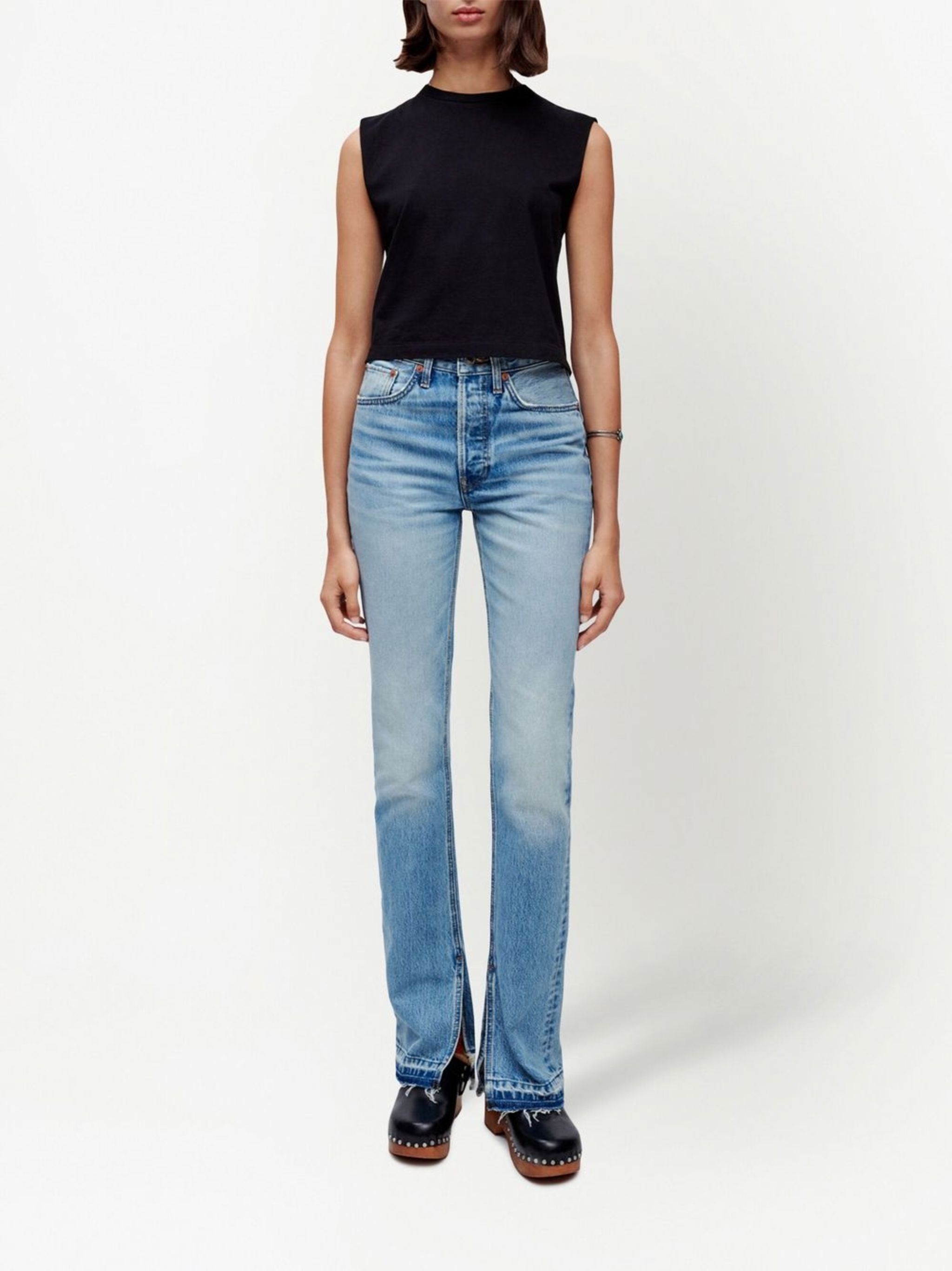 RE/DONE o1mle0524 High Rise Loose Jeans in Blue Size 29" - 2 Thumbnail