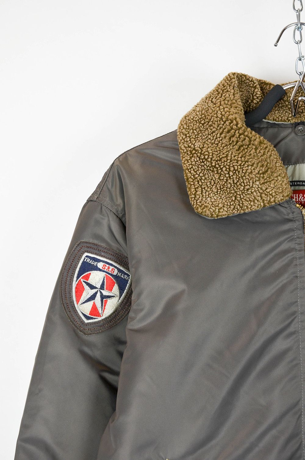 Scotch & Soda Scotch & Soda Bomber Jacket – Flight Patch Design – Size L Size US L / EU 52-54 / 3 - 5 Thumbnail