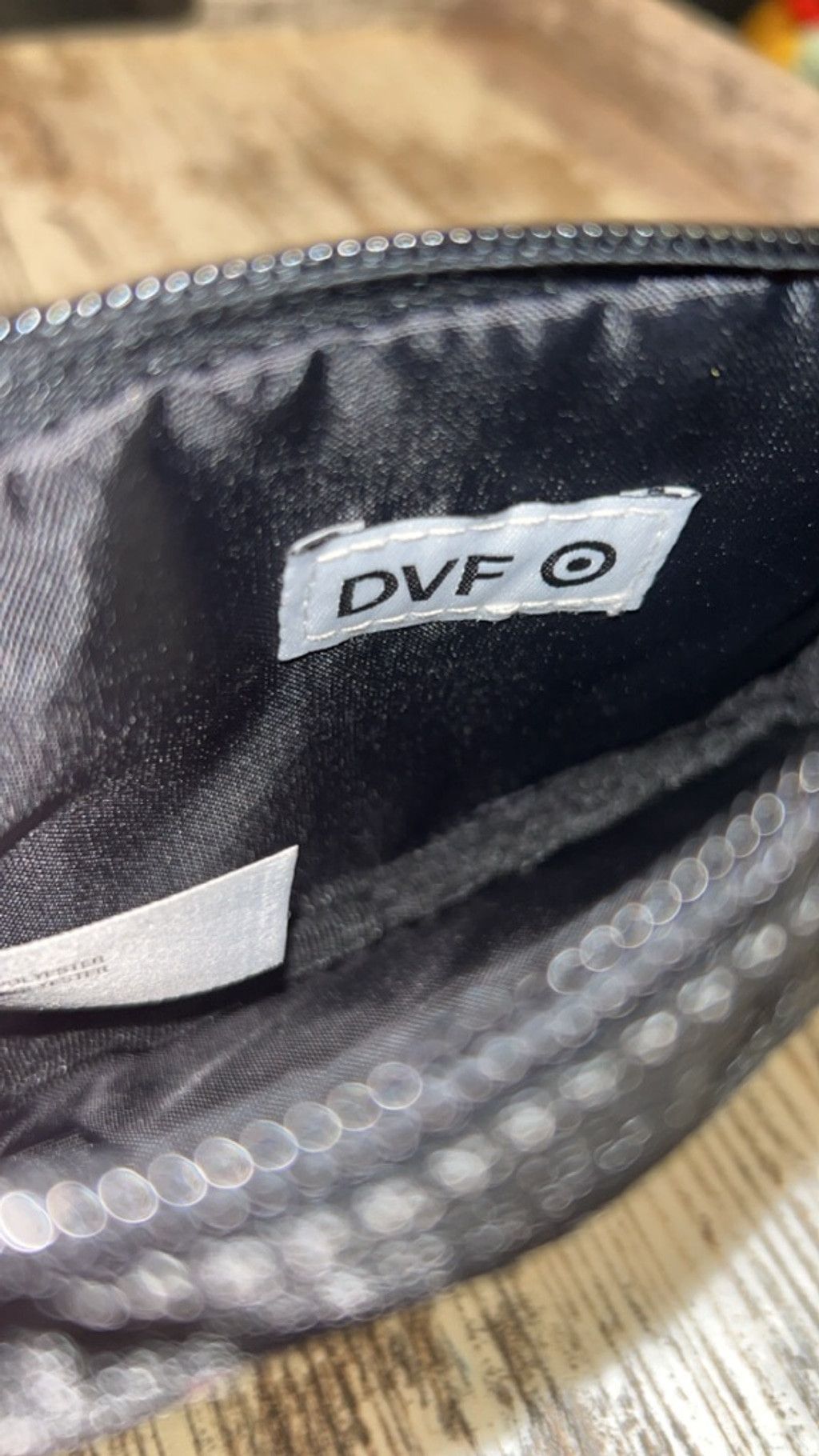 Other Women's DVF One Size Cosmetic Bag Black Pink Orange Zebra p Size ONE SIZE - 6 Thumbnail