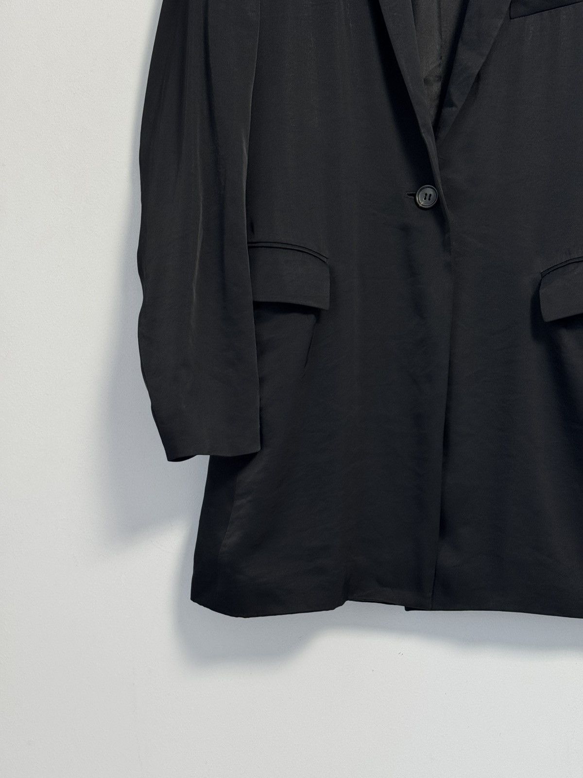 Jil Sander JIL SANDER Black Silk Lined Coat Jacket Made in Italy Blazer Size XS / US 0-2 / IT 36-38 - 5 Thumbnail