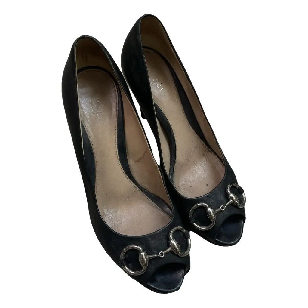 Gucci Gucci Heels with logo Size: 39 Size US 8 / IT 38 - 1 Thumbnail