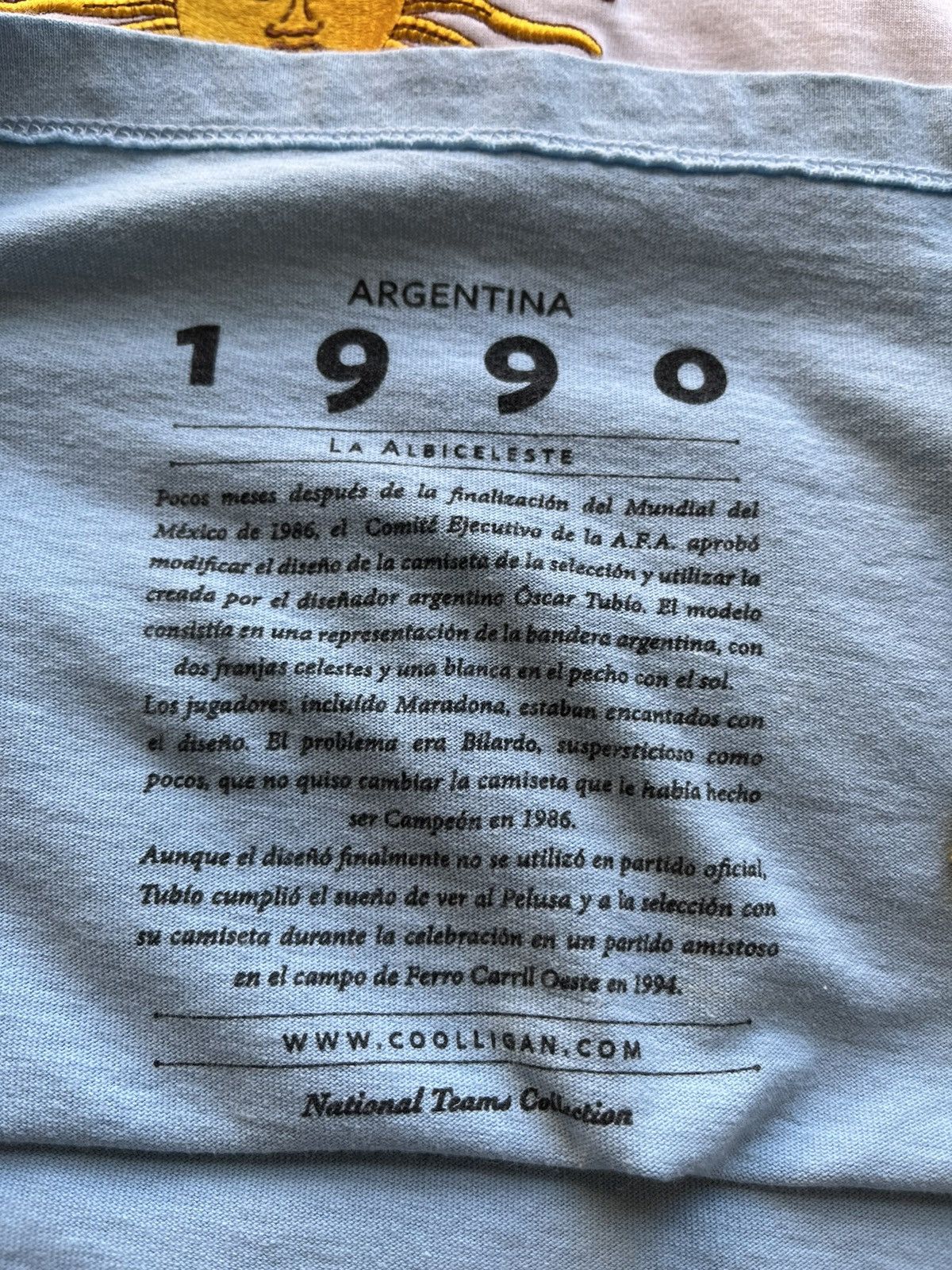 Vintage 1990’s Retro Argentina Jersey “El Jardin De Oscar” Size US M / EU 48-50 / 2 - 4 Thumbnail