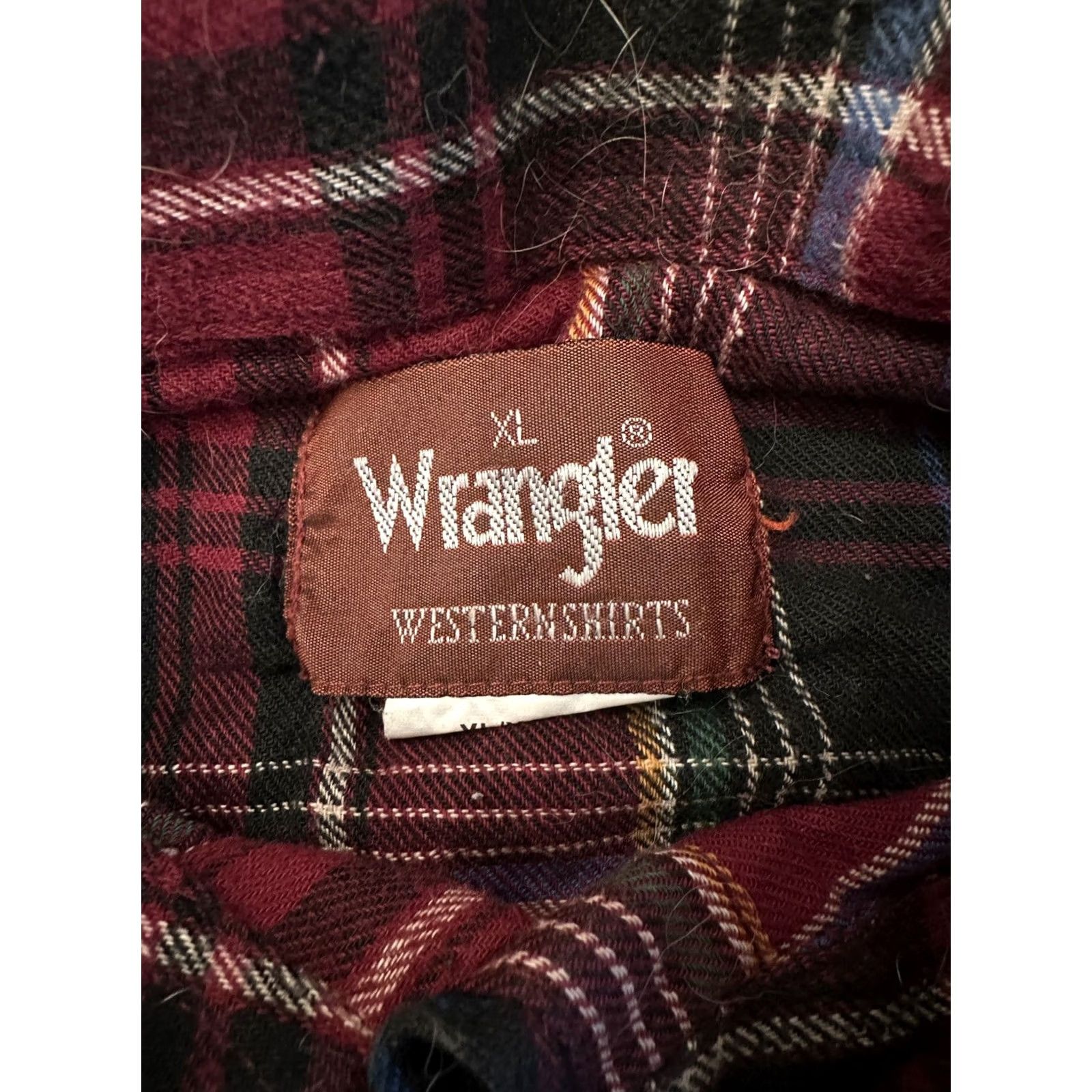 Wrangler VINTAGE Wrangler Western Pearl Snap Shirt Red Blue Black Plaid Cowboy XL Mens Swinging 90s Western Theme Cowboy Cut Size US XL / EU 56 / 4 - 2 Thumbnail