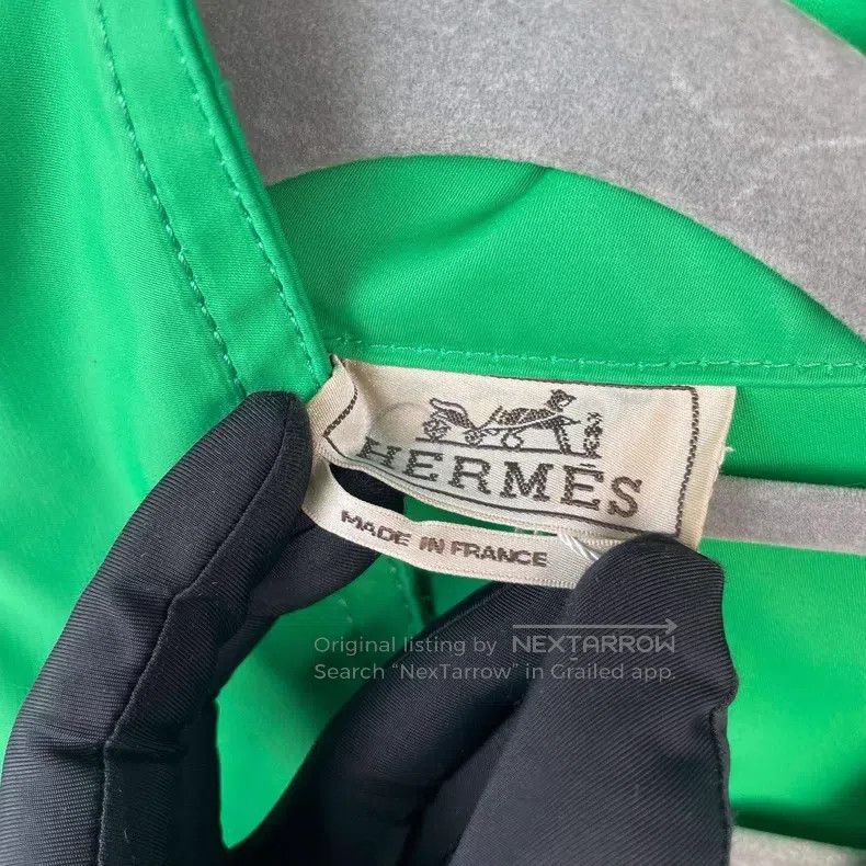 Hermes Hermes Polyester Windbreaker Jacket Green Size US M / EU 48-50 / 2 - 3 Thumbnail