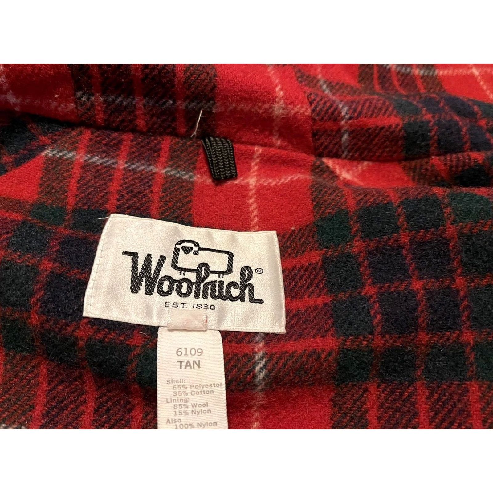 Vintage VINTAGE Woolrich USA Beige Chore Barn Wool Lined Hooded Jacket Coat - Men's L Size US L / EU 52-54 / 3 - 5 Thumbnail
