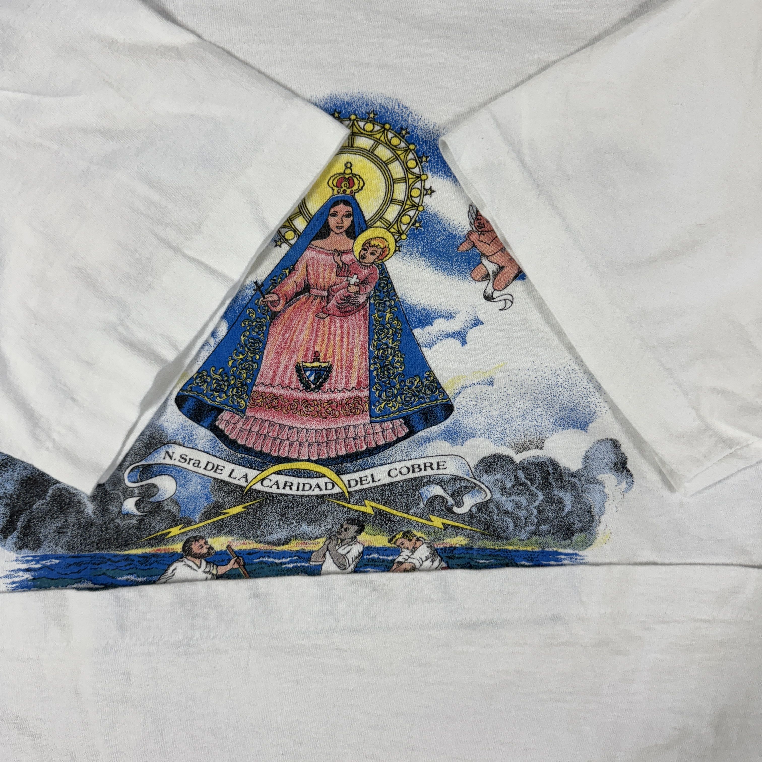 Vintage Vintage 90s Virgin Mary & Angels Shirt Size US L / EU 52-54 / 3 - 9 Thumbnail