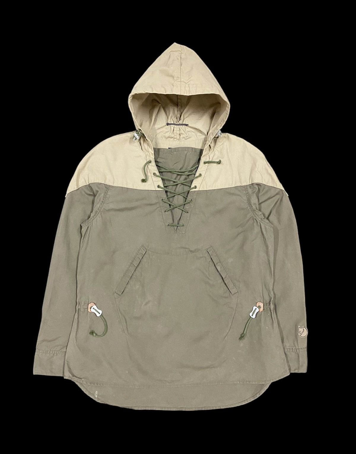 Fjallraven Vtg🔥FjallRaven G1000 Lace Up Color Block Parka Pullover Size US L / EU 52-54 / 3 - 1 Thumbnail