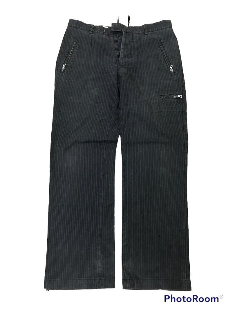 Yohji Yamamoto 💥Vintage Brigent Italy Stripe Pant Size US 31 - 1 Thumbnail