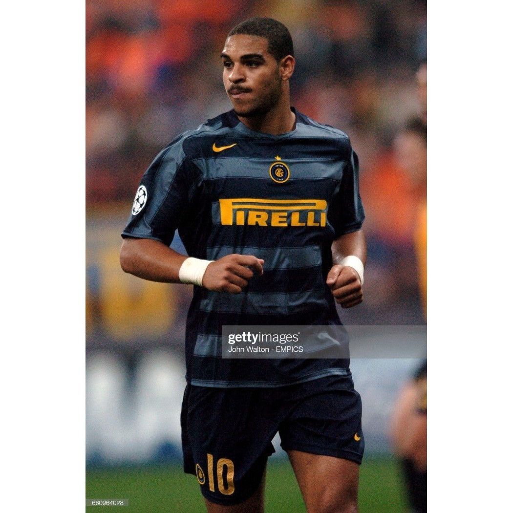 Nike Adriano Inter Milan 2004 2005 2006 Third UEFA Soccer Jersey Size US L / EU 52-54 / 3 - 9 Thumbnail