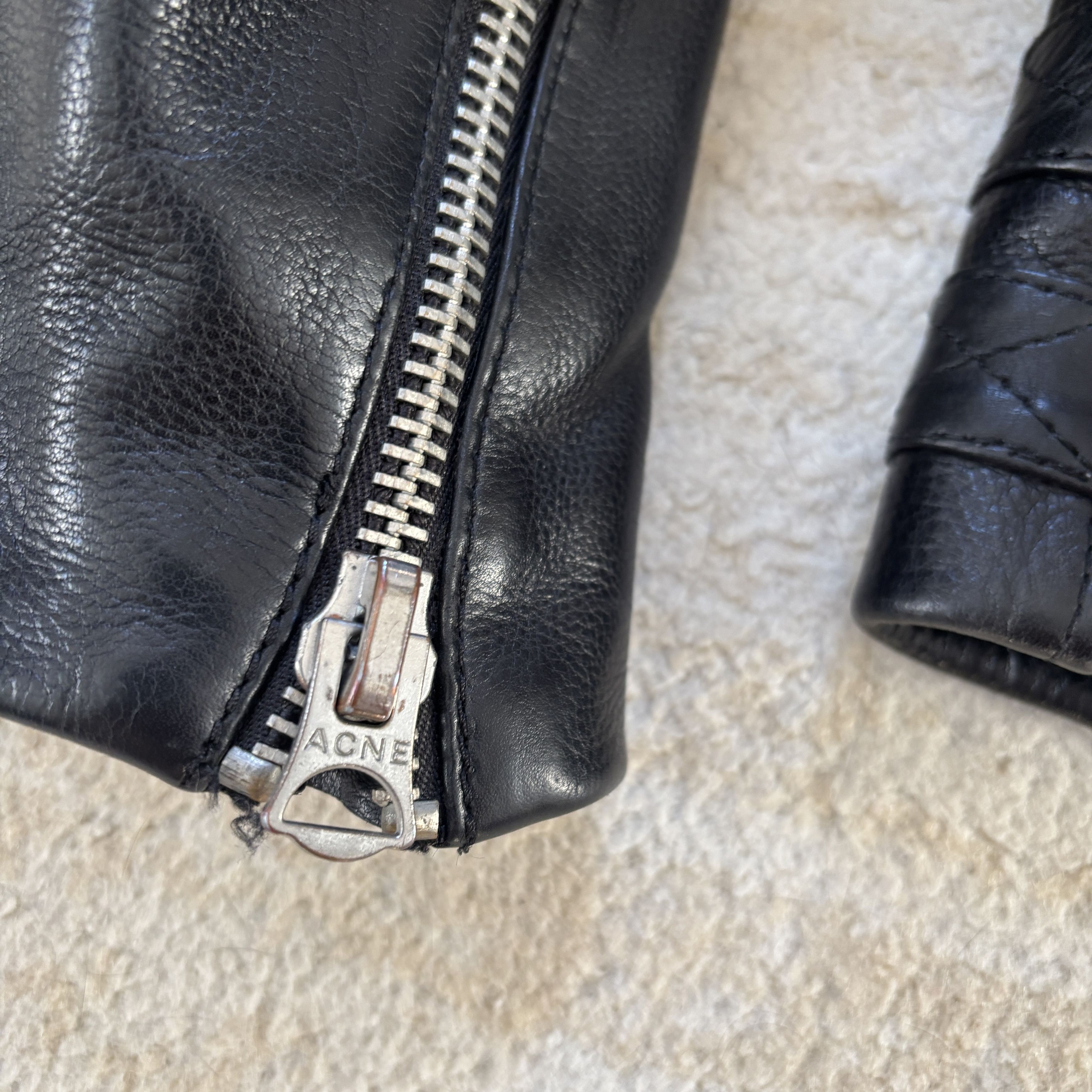 Acne Studios Oliver Leather Jacket Size US S / EU 44-46 / 1 - 4 Thumbnail