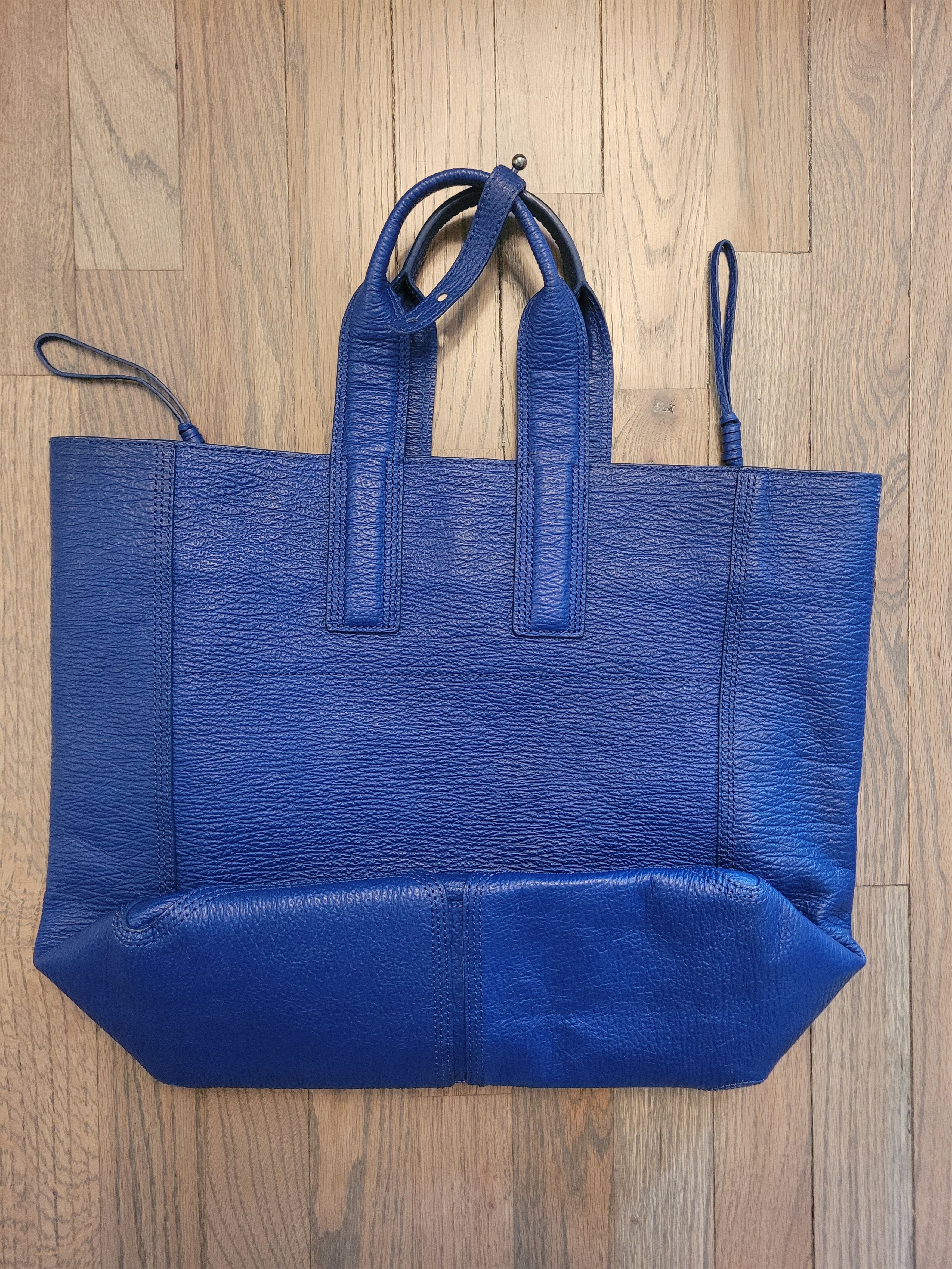 3.1 Phillip Lim 3.1 Phillip Lim Pashli Tote leather bag - cobalt blue Large Size ONE SIZE - 3 Thumbnail