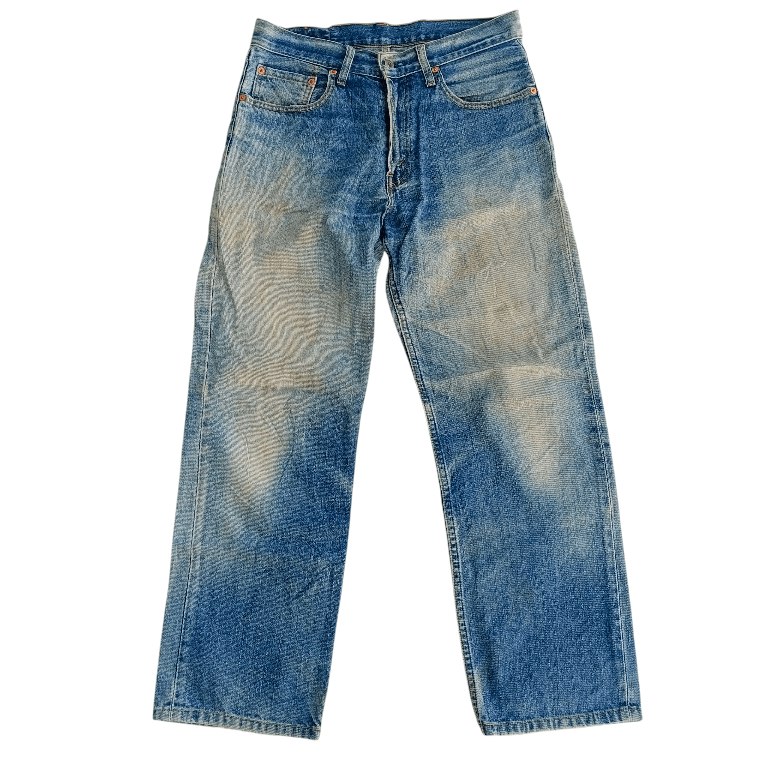 Levi's Vintage Levis 502 Not Capital E Selvedge Distressed Denim Size US 31 - 1 Thumbnail