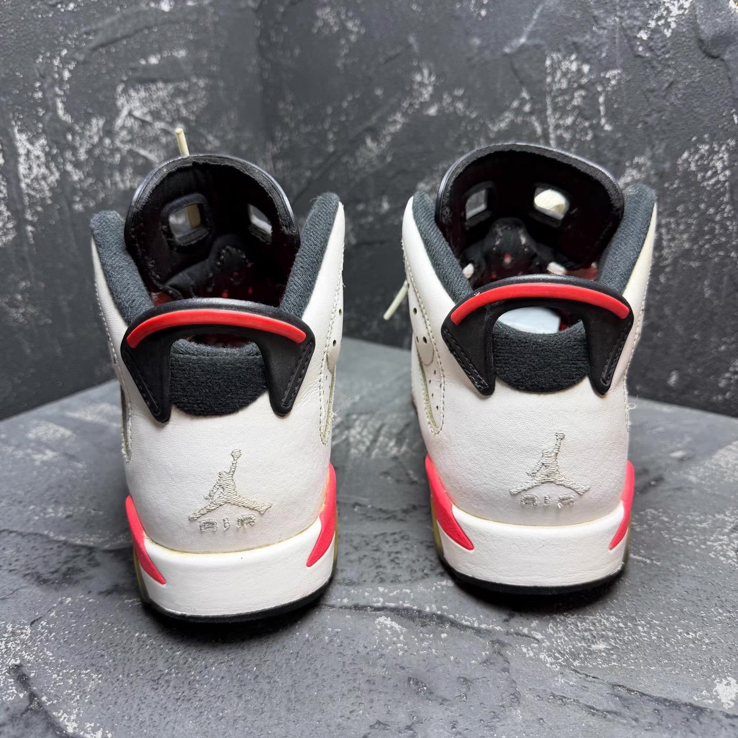 Nike Air Jordan 6 White Red "Sakuragi" Q10 Size US 6.5 / IT 36.5 - 6 Thumbnail