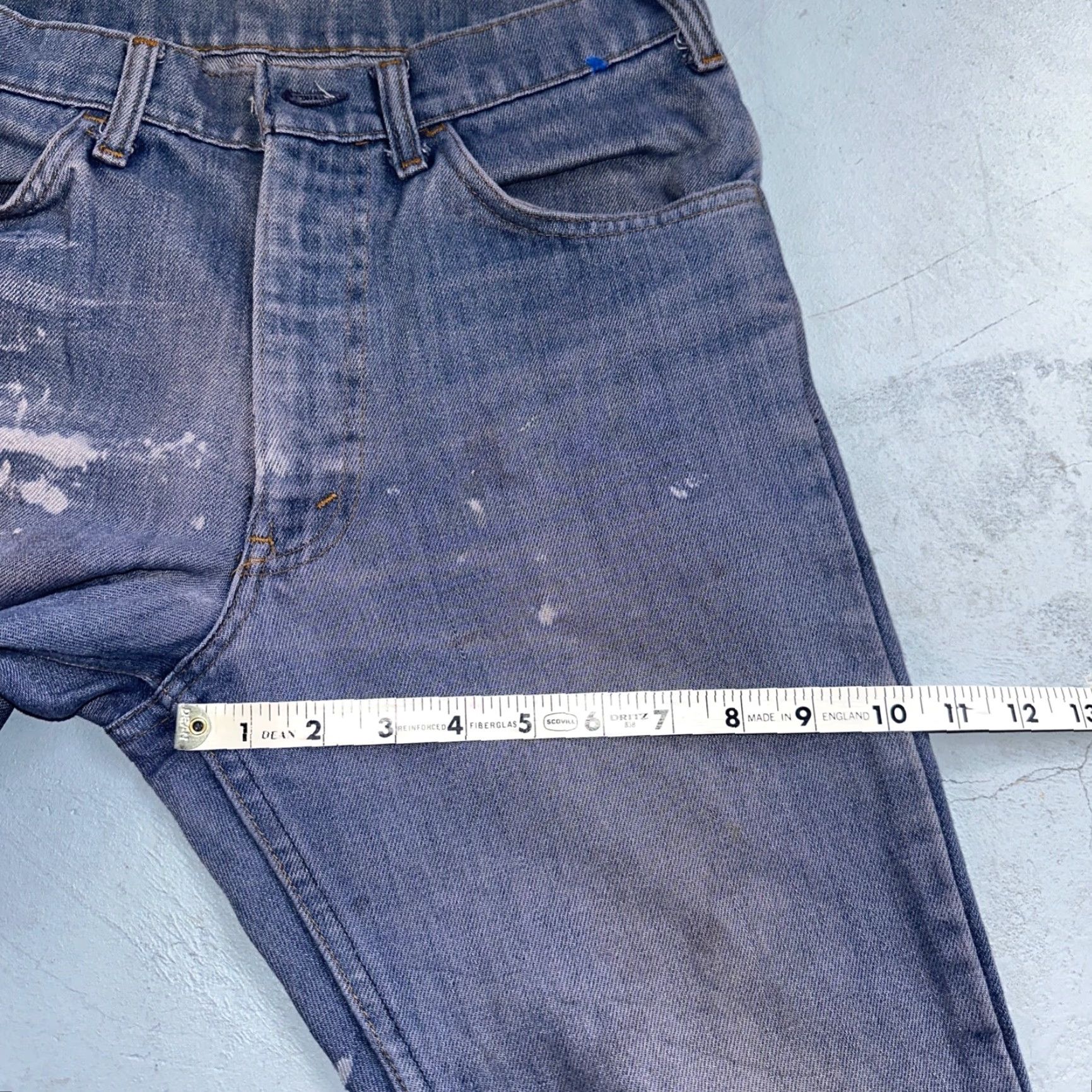 Levi's Levi's 646 Vintage 70s USA Orange Tab Bootcut Jeans 29x28 Blue Bell Bottom Cotton Denim Mens Regular 30 Inseam 30 Sleeved? Size US 30 / EU 46 - 7 Thumbnail