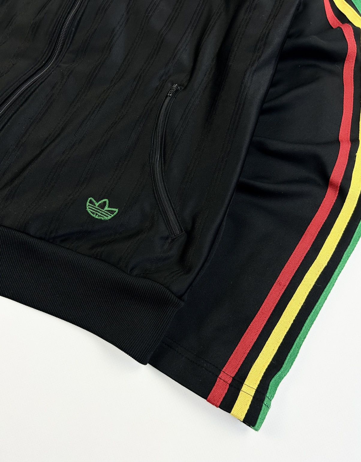 Adidas Rare Vintage Adidas Originals Rasta Black Track Jacket Y2k Size US L / EU 52-54 / 3 - 8 Thumbnail