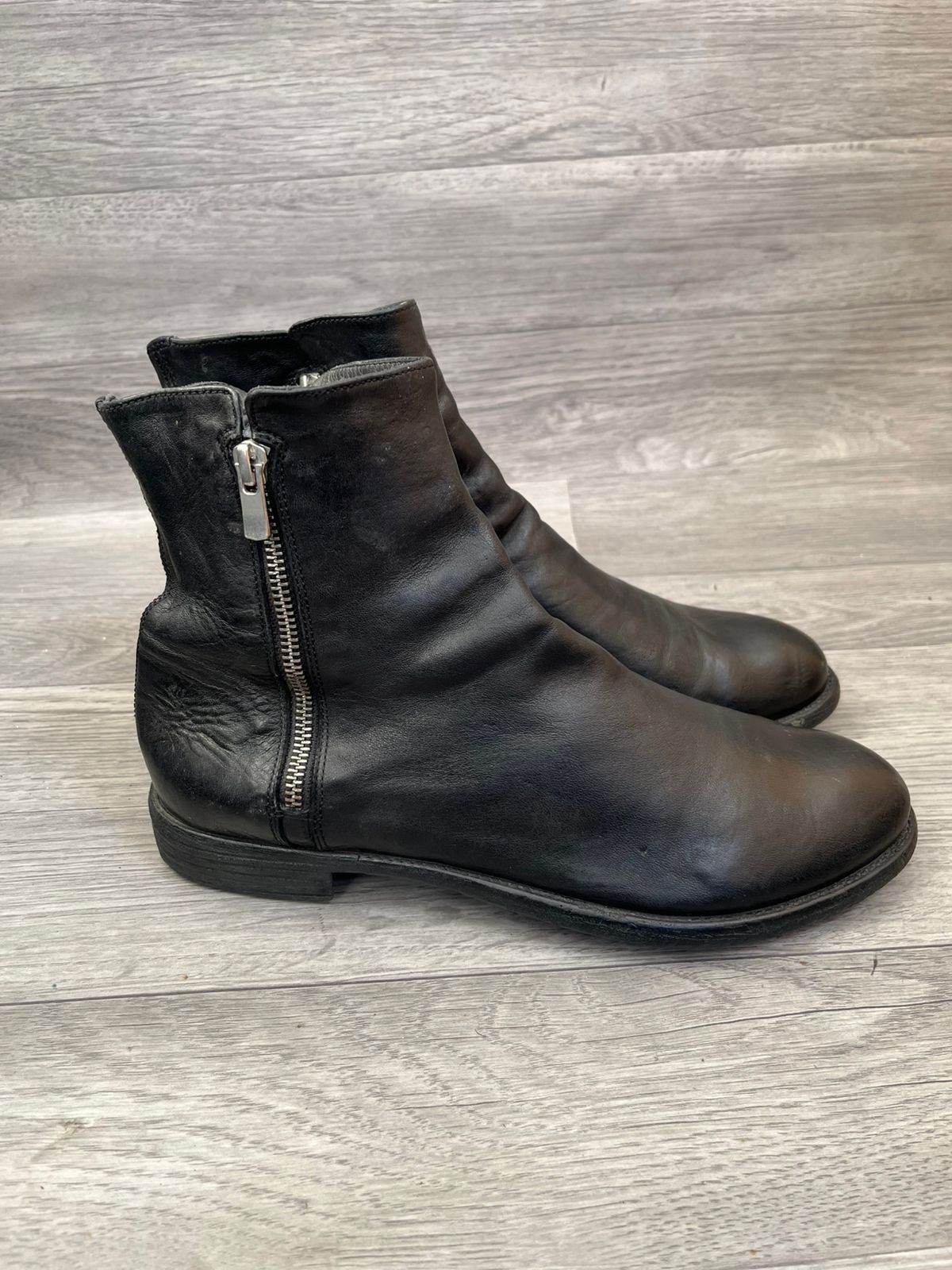 Officine Creative Officine Creative Like Guidi Zipper Black Leather Boots Sz40 Size US 7 / EU 40 - 3 Thumbnail
