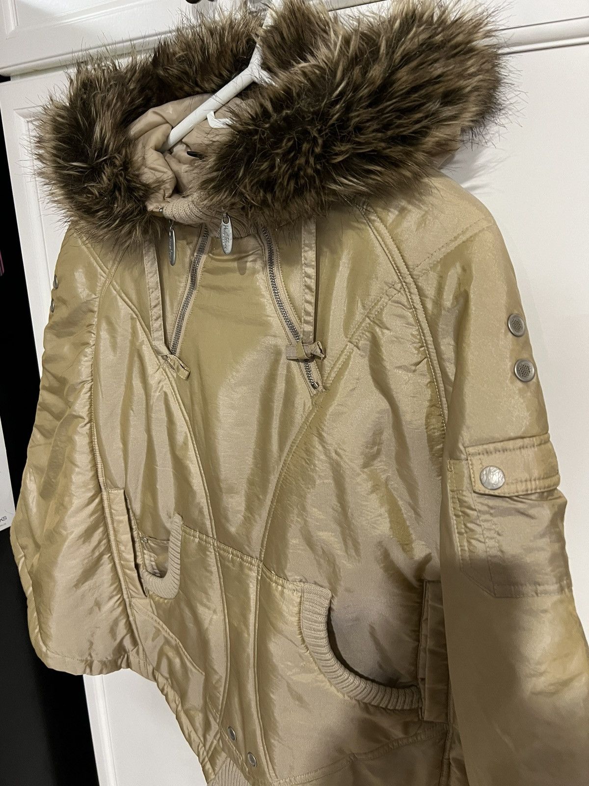 Mecca Vintage poncho vest with fur parka Size M / US 6-8 / IT 42-44 - 5 Thumbnail