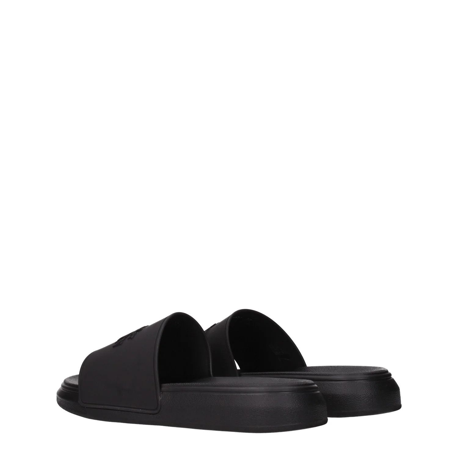 Alexander McQueen ob1o1e0225 Rubber Slippers in Black Size US 7 / EU 40 - 4 Thumbnail