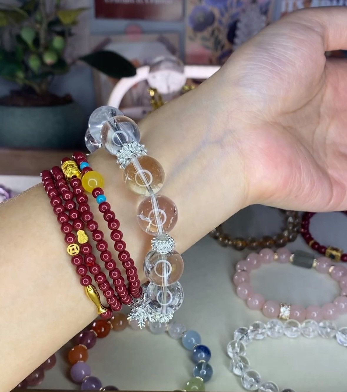 Other Natural White Azeztulite Crystal Bracelet Size ONE SIZE - 2 Thumbnail