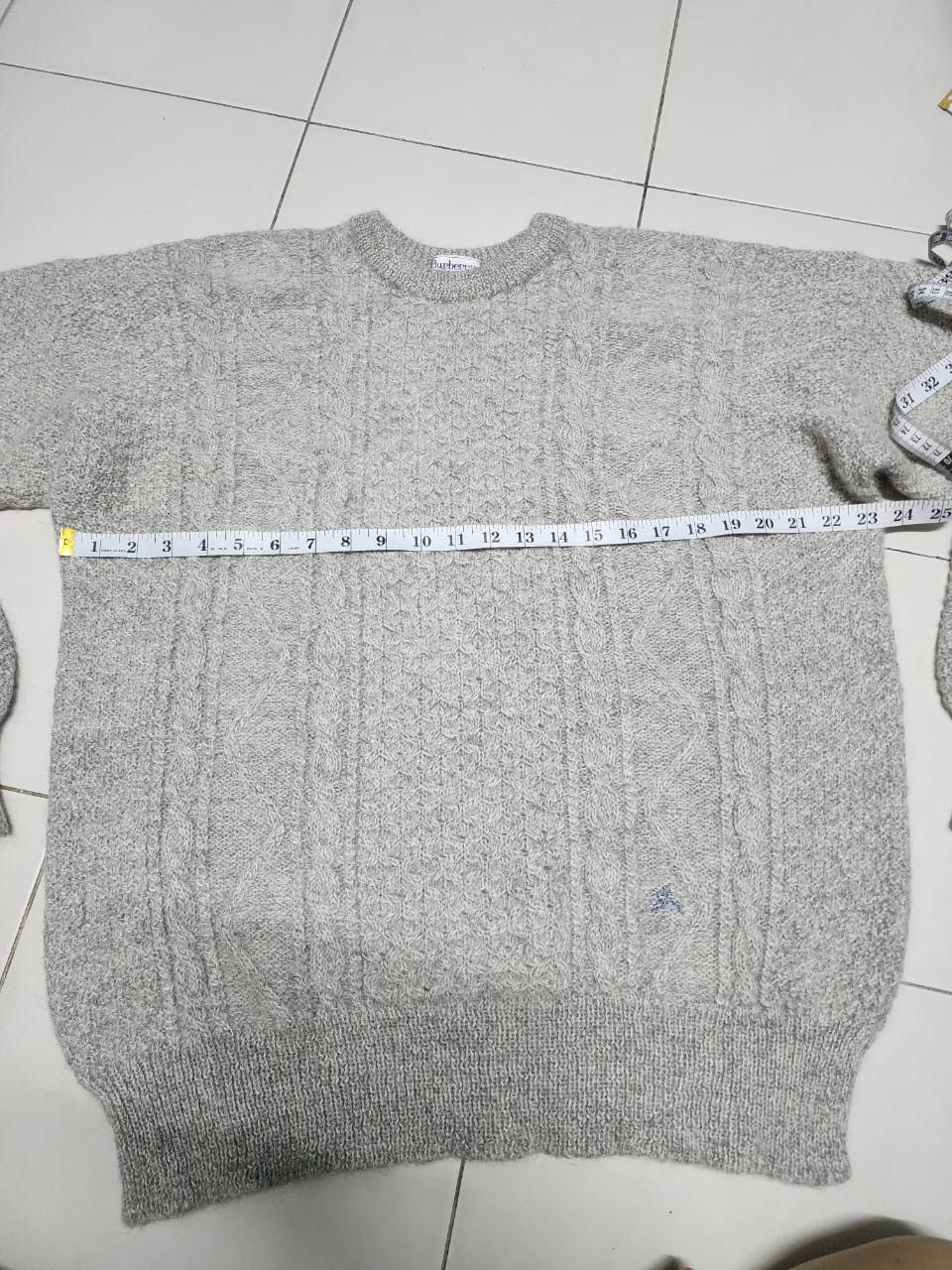 Aran Isles Knitwear Wool Knit Burberrys Size XL / US 12-14 / IT 48-50 - 9 Thumbnail