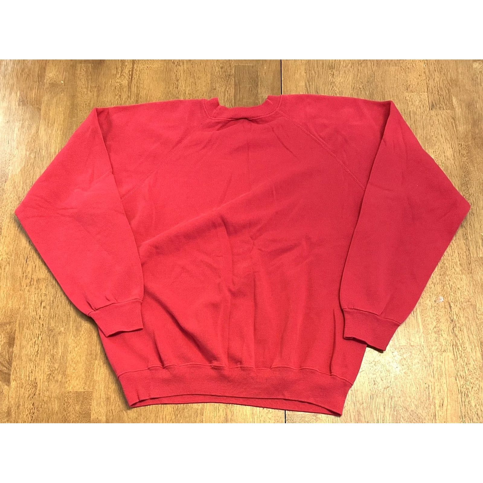 Hanes VINTAGE Hanes Sweatshirt Crewneck Red XL 80s Games Men Pullover Size US XL / EU 56 / 4 - 2 Thumbnail