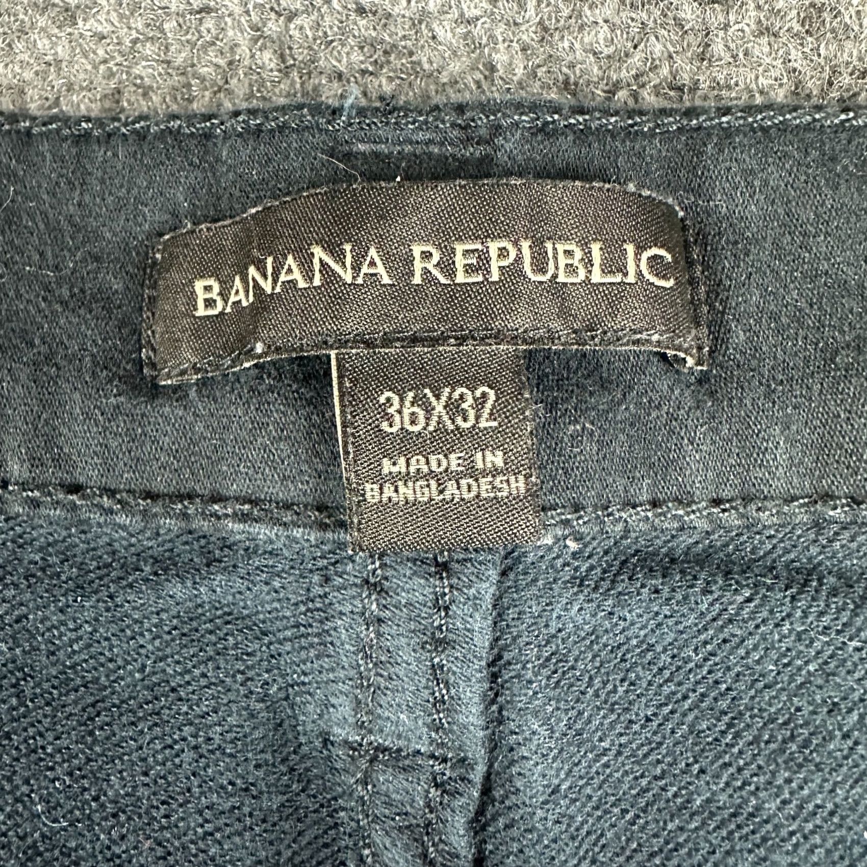 Banana Republic Banana Republic Black Cotton Stretch 5 Pocket Pant Flat Front Men 36 Size US 36 / EU 52 - 4 Thumbnail