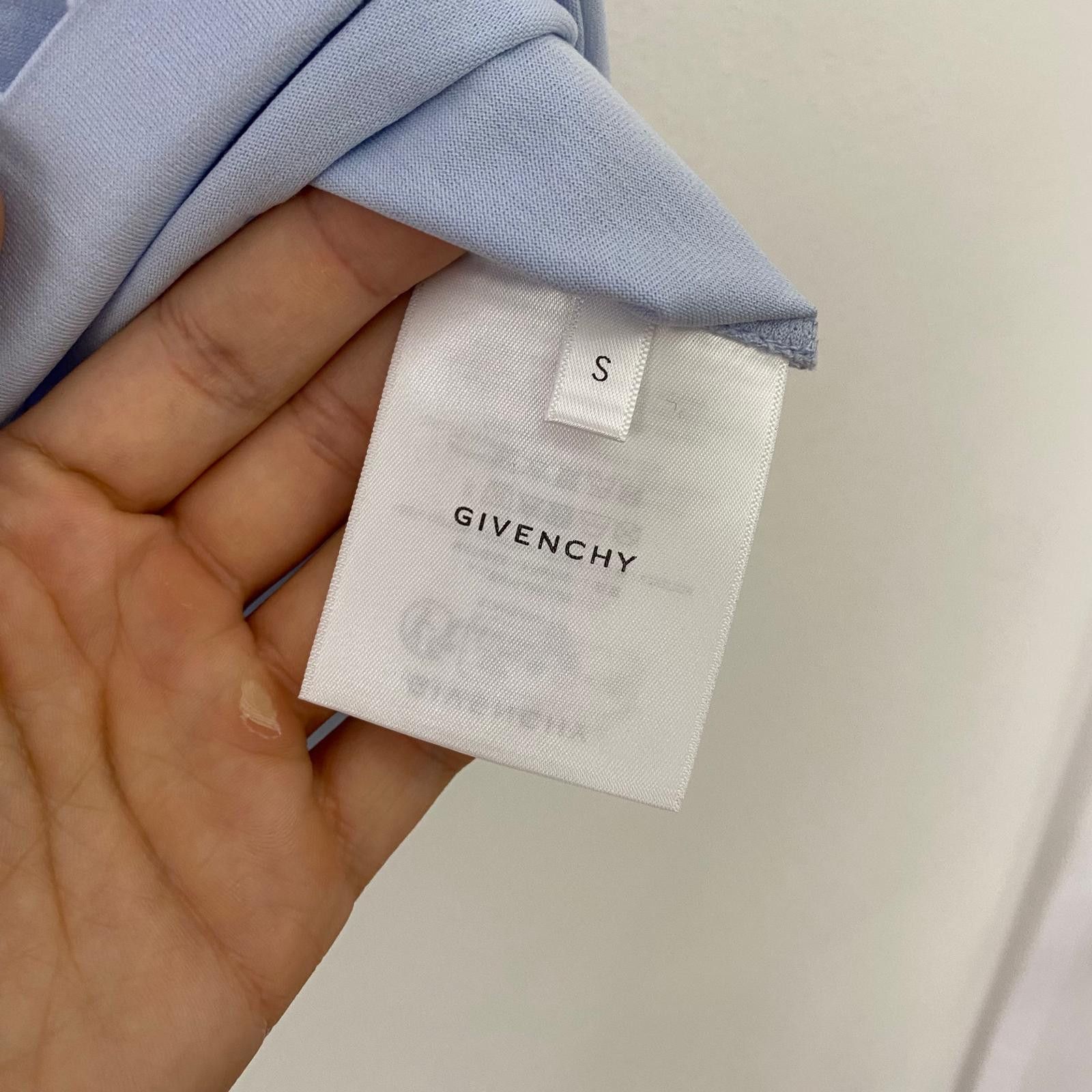 Givenchy Faded Blue Distressed Multi Logo Print Oversized T-Shirt Size US S / EU 44-46 / 1 - 9 Thumbnail