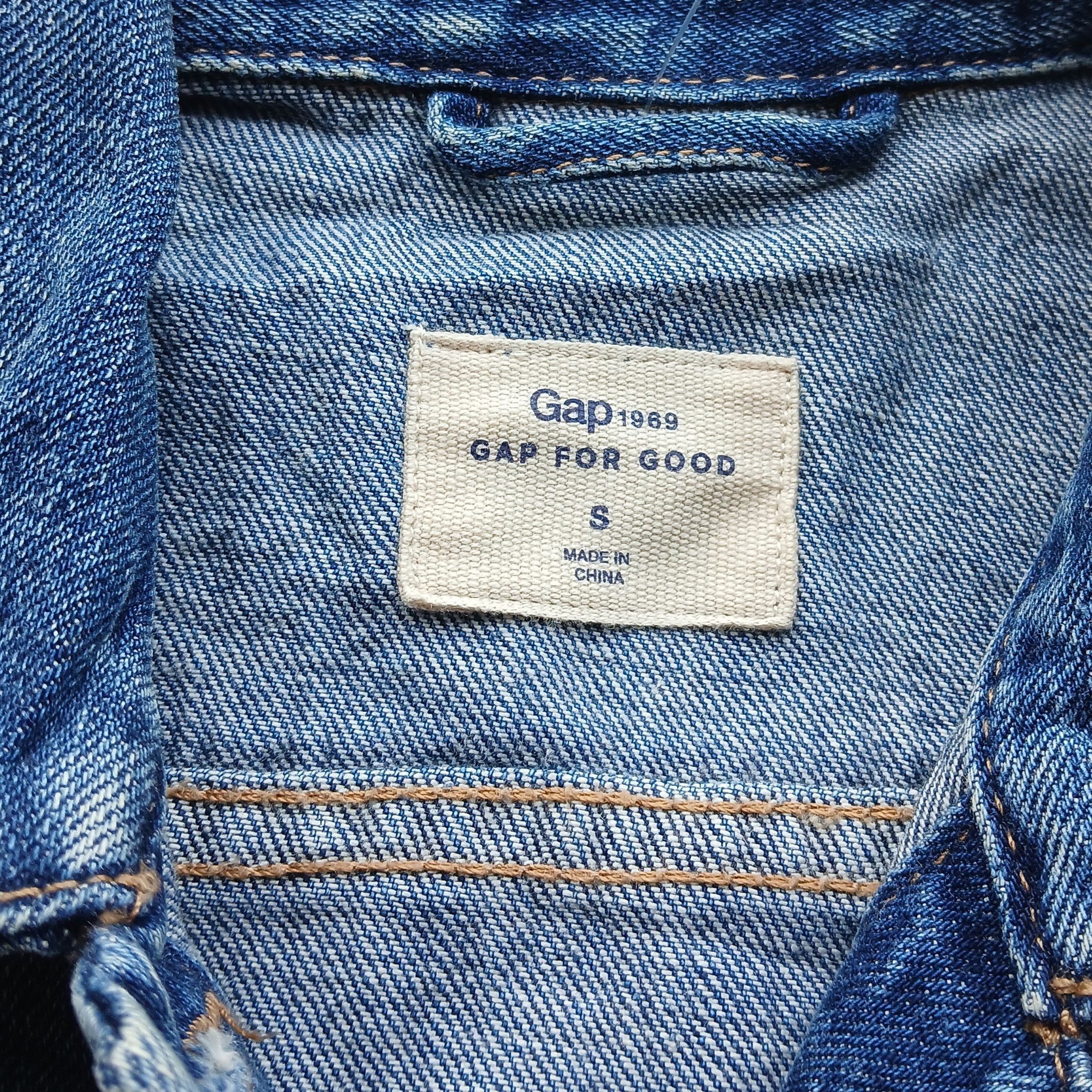 Gap × Vintage Gap big logo rainbow embroidery denim jacket women Size S / US 4 / IT 40 - 6 Thumbnail