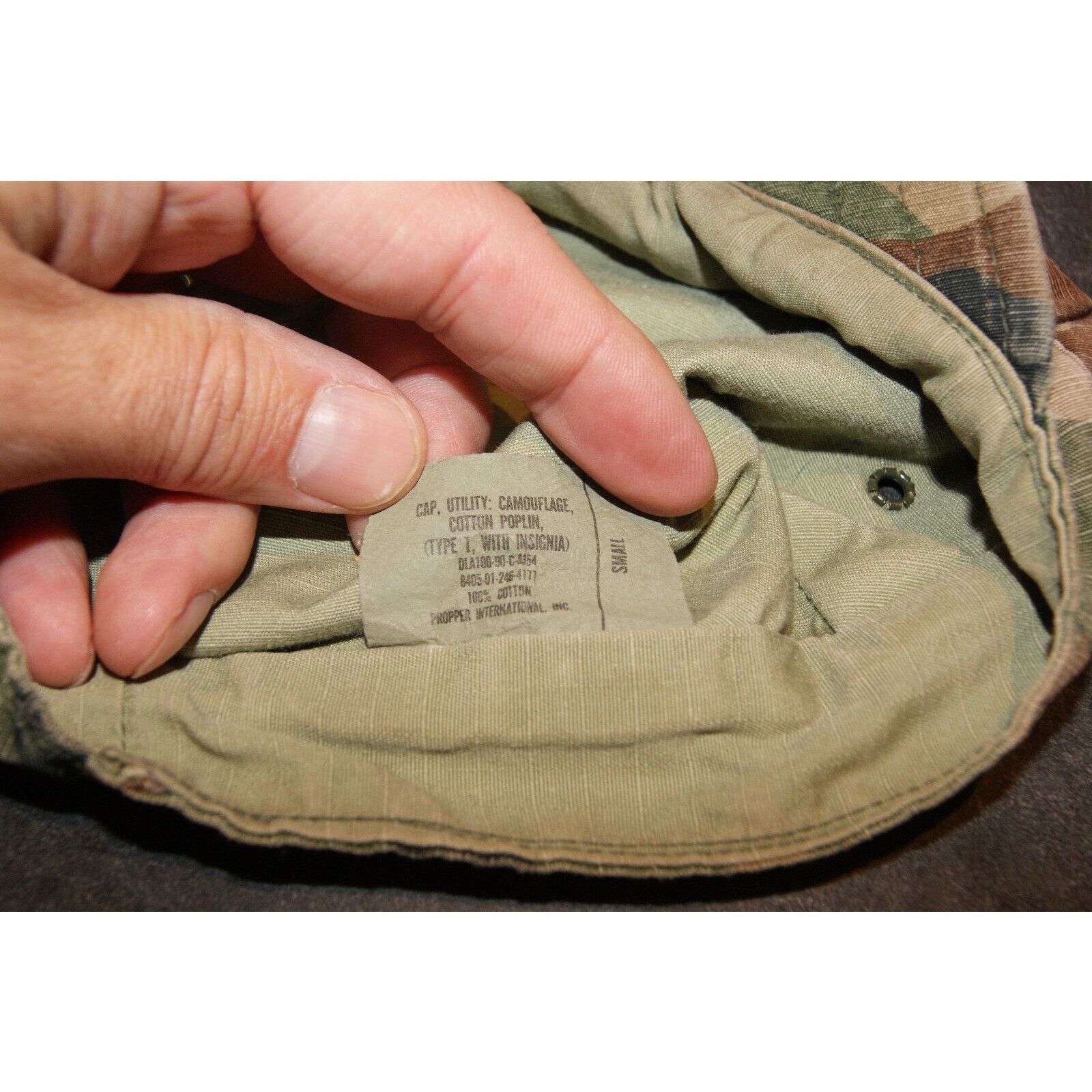 Other US Marines Camo Hat Insignia Fitted S Utility Cap Distress Size ONE SIZE - 7 Thumbnail