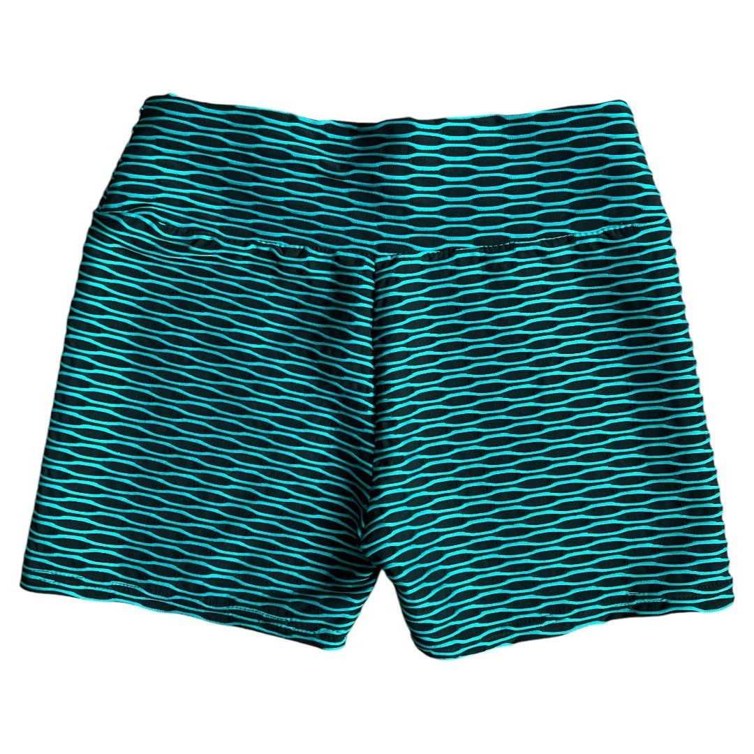 Other Bella Movement Green Striped Biker Shorts, S Size 26" / US 2 / IT 38 - 2 Thumbnail