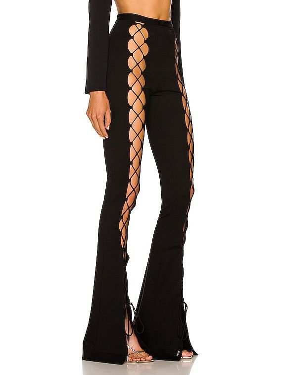 Other David Koma Womens Lace-up pants Size 27" / US 4 / IT 40 - 6 Thumbnail