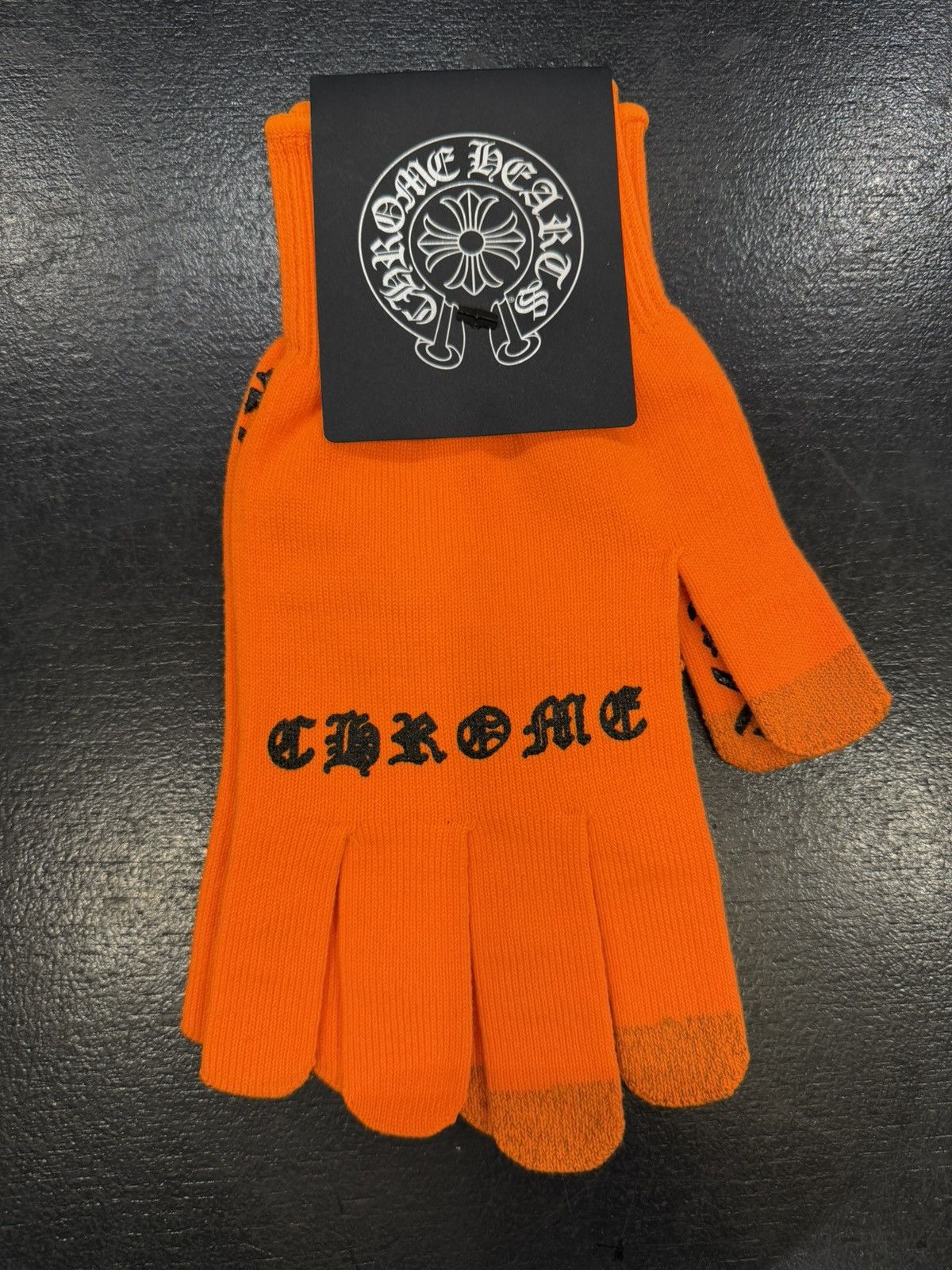 Chrome Hearts Chrome Hearts Gloves - Orange Size ONE SIZE - 1 Thumbnail