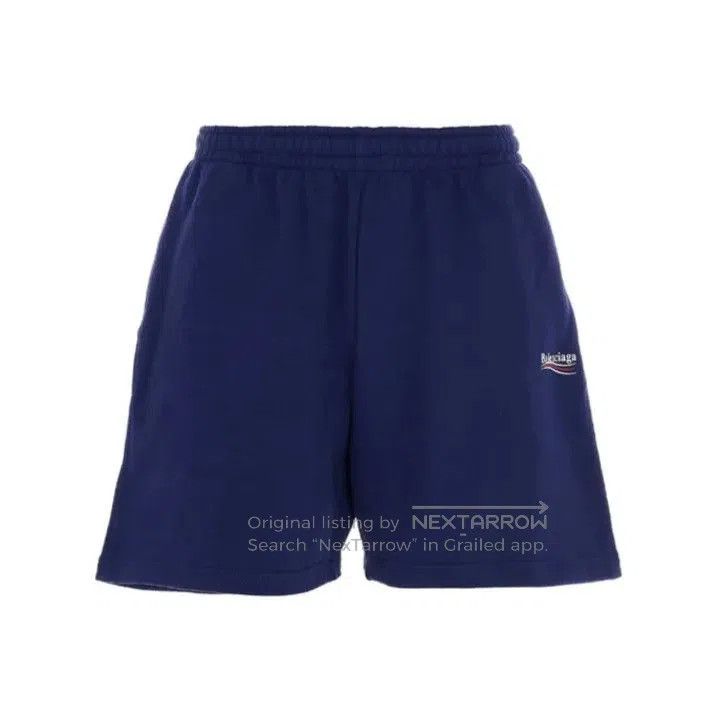 Balenciaga Balenciaga Casual Blue Letter Print Shorts. Size US 30 / EU 46 - 1 Thumbnail