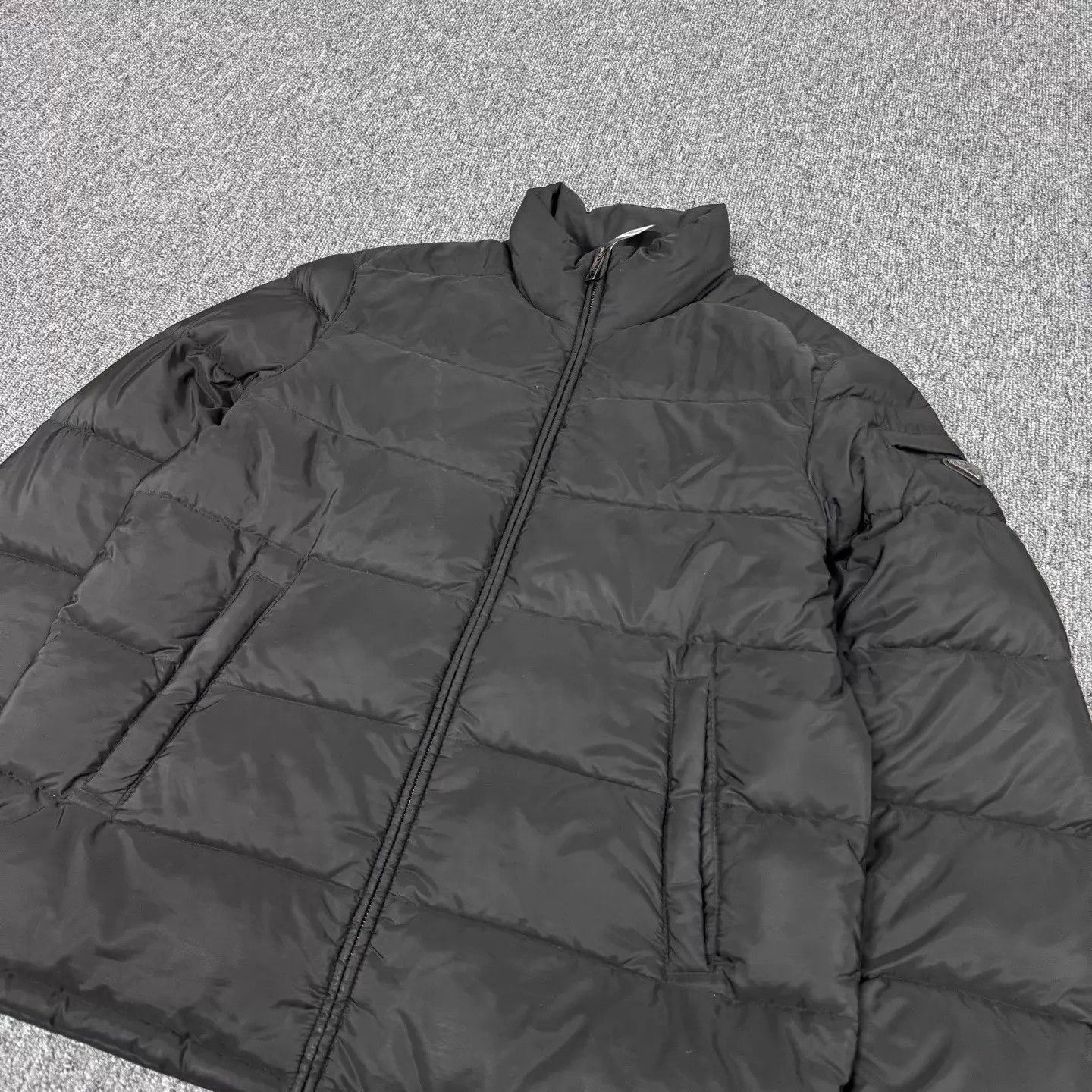Prada Prada Black Triangle Logo Stand Collar Down Jacket Size US L / EU 52-54 / 3 - 4 Thumbnail
