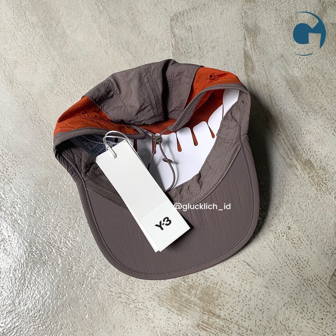 Y-3 Y3, Taupe & Orange Running Cap Size ONE SIZE - 5 Thumbnail
