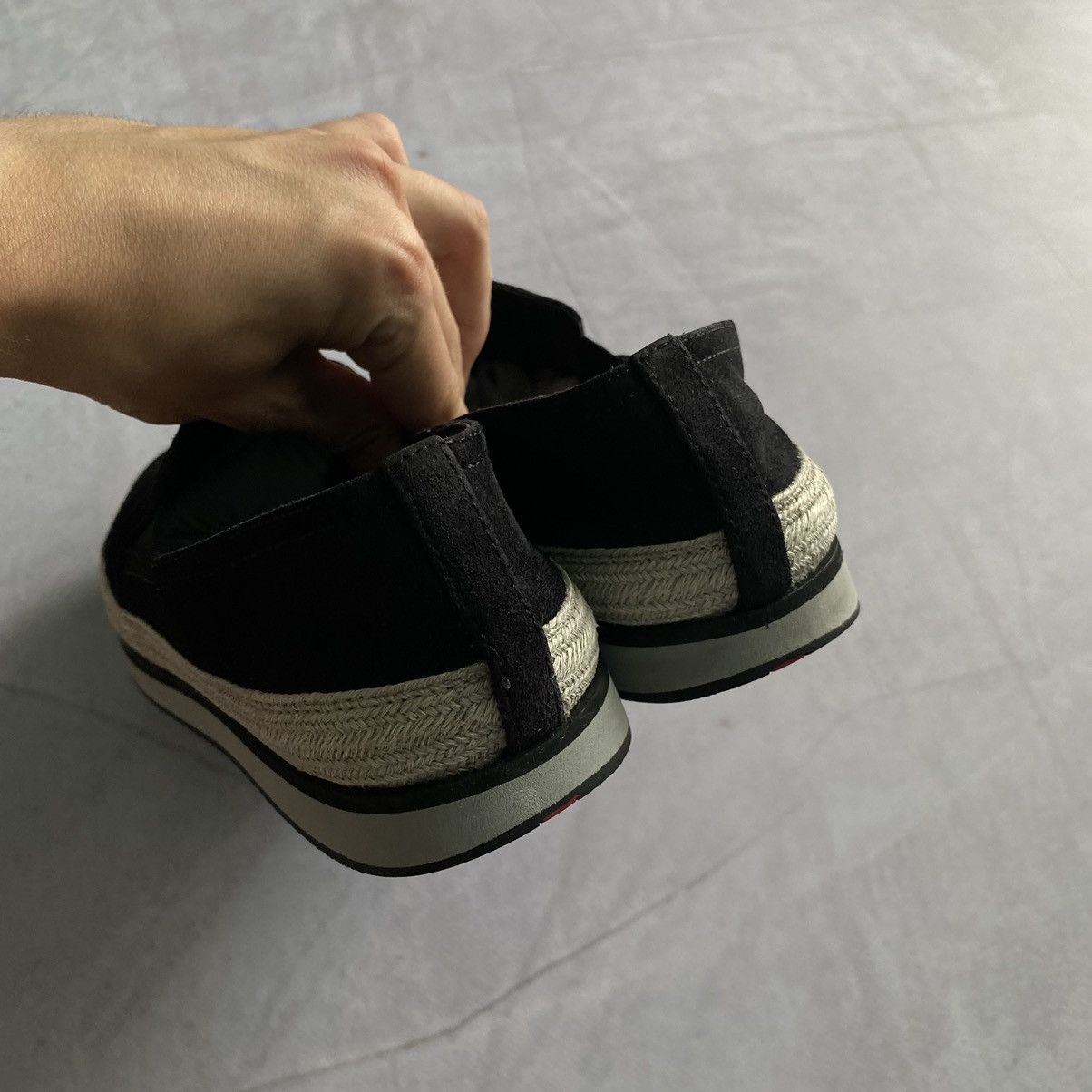 Designer × Prada Prada Slip-On Boat Sneakers Suede Black Luxury Shoes Size US 5.5 / EU 38 - 6 Thumbnail