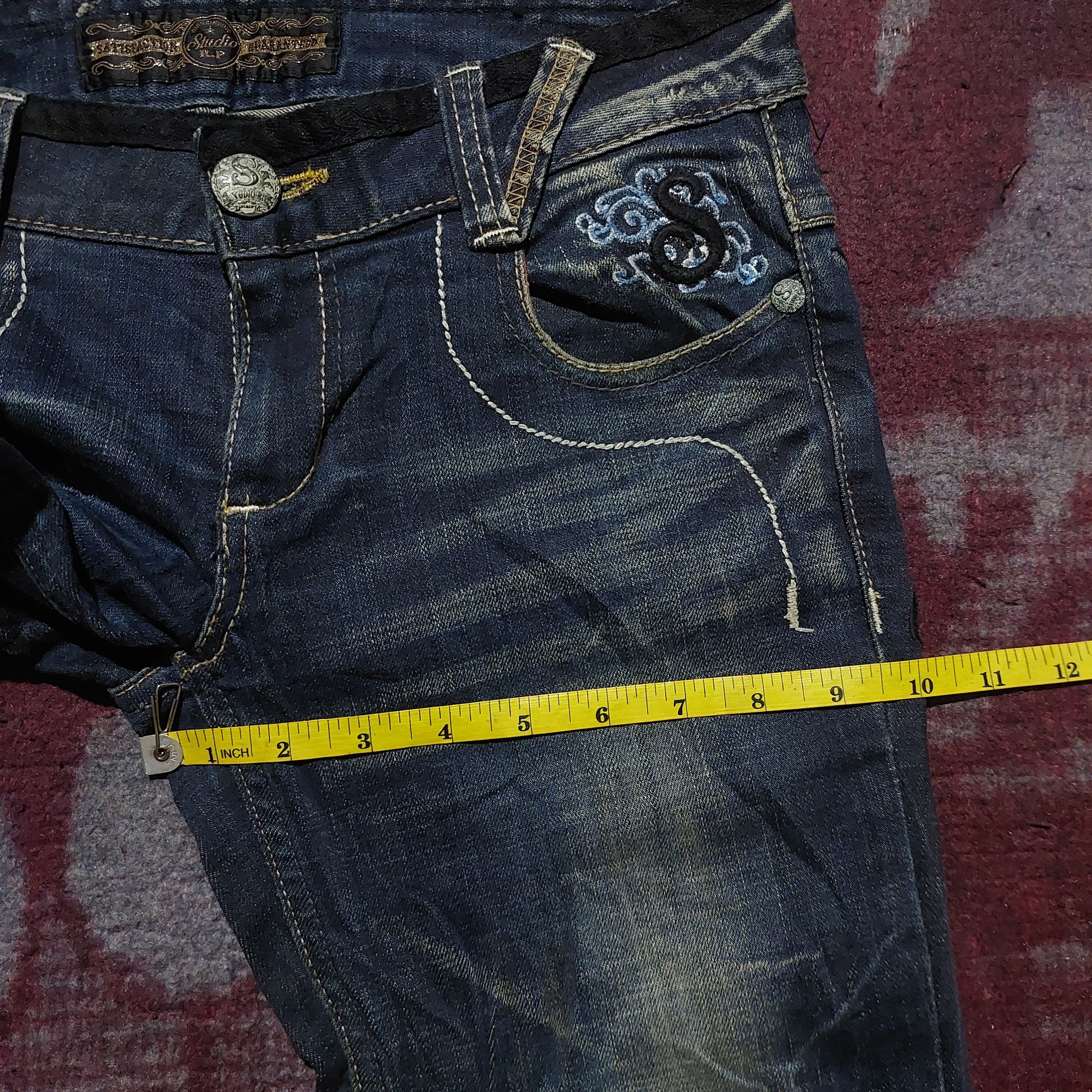 Hysteric Glamour Studio R.P Butterfly Embroidered Studded bootcut Denim Size US 32 / EU 48 - 18 Thumbnail