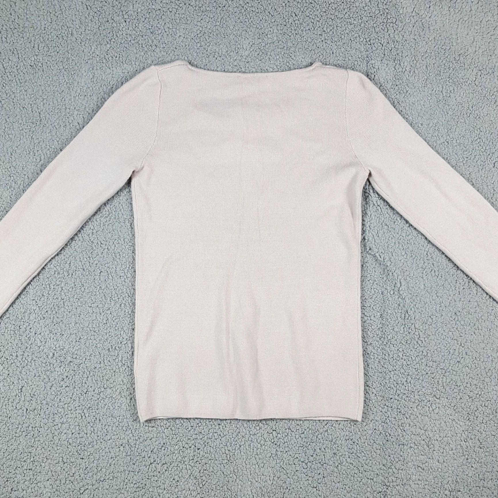 Vintage VINTAGE Grace Viscose Blend Long Sleeve Shirt Top Women Small Beige Casual Retro Fall Winter Size S / US 4 / IT 40 - 5 Thumbnail