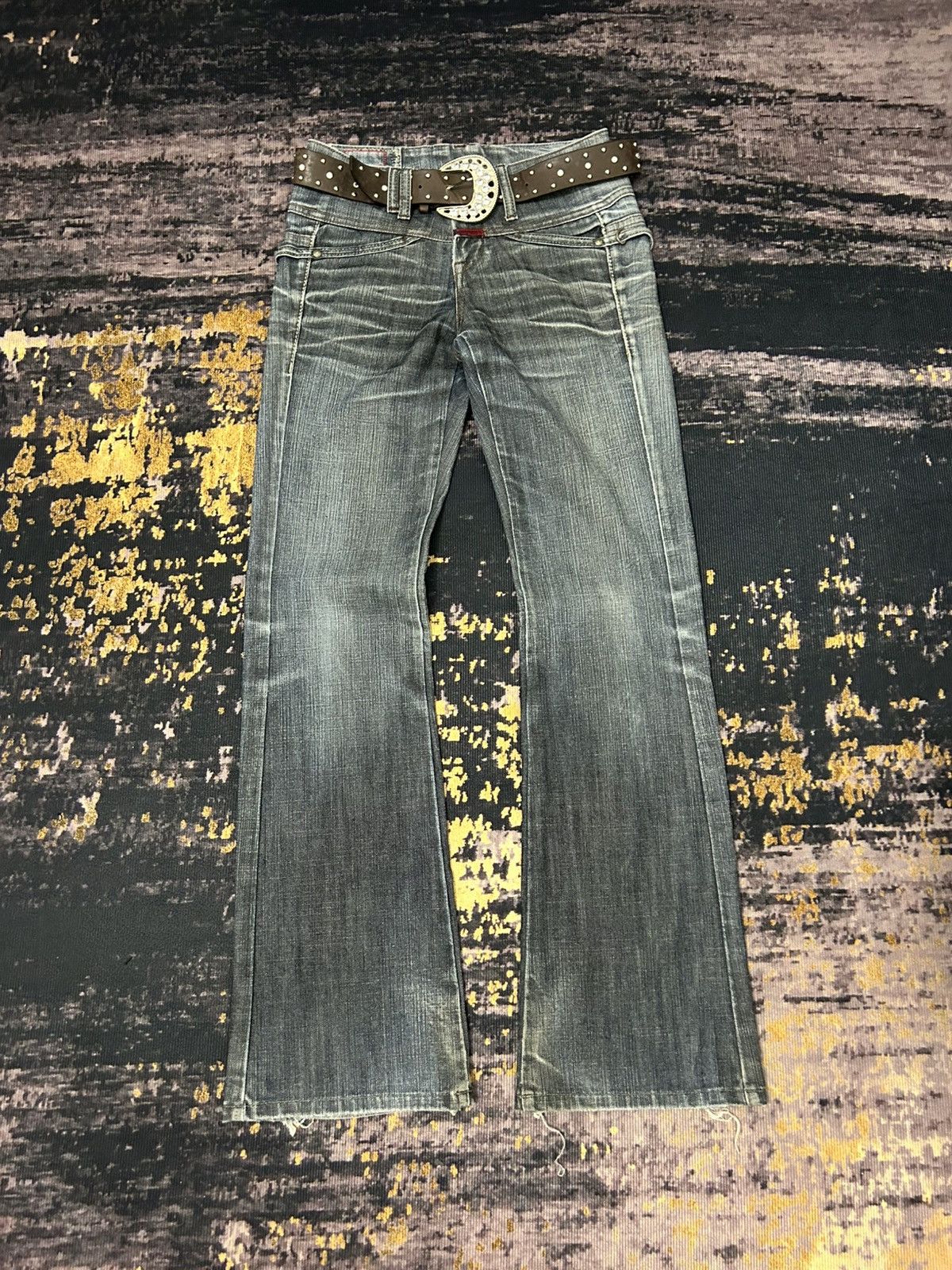 Marithe + Francois Girbaud Vintage Washed Marithe Feancois Girbaud Flare Jeans Size US 27 - 1 Thumbnail