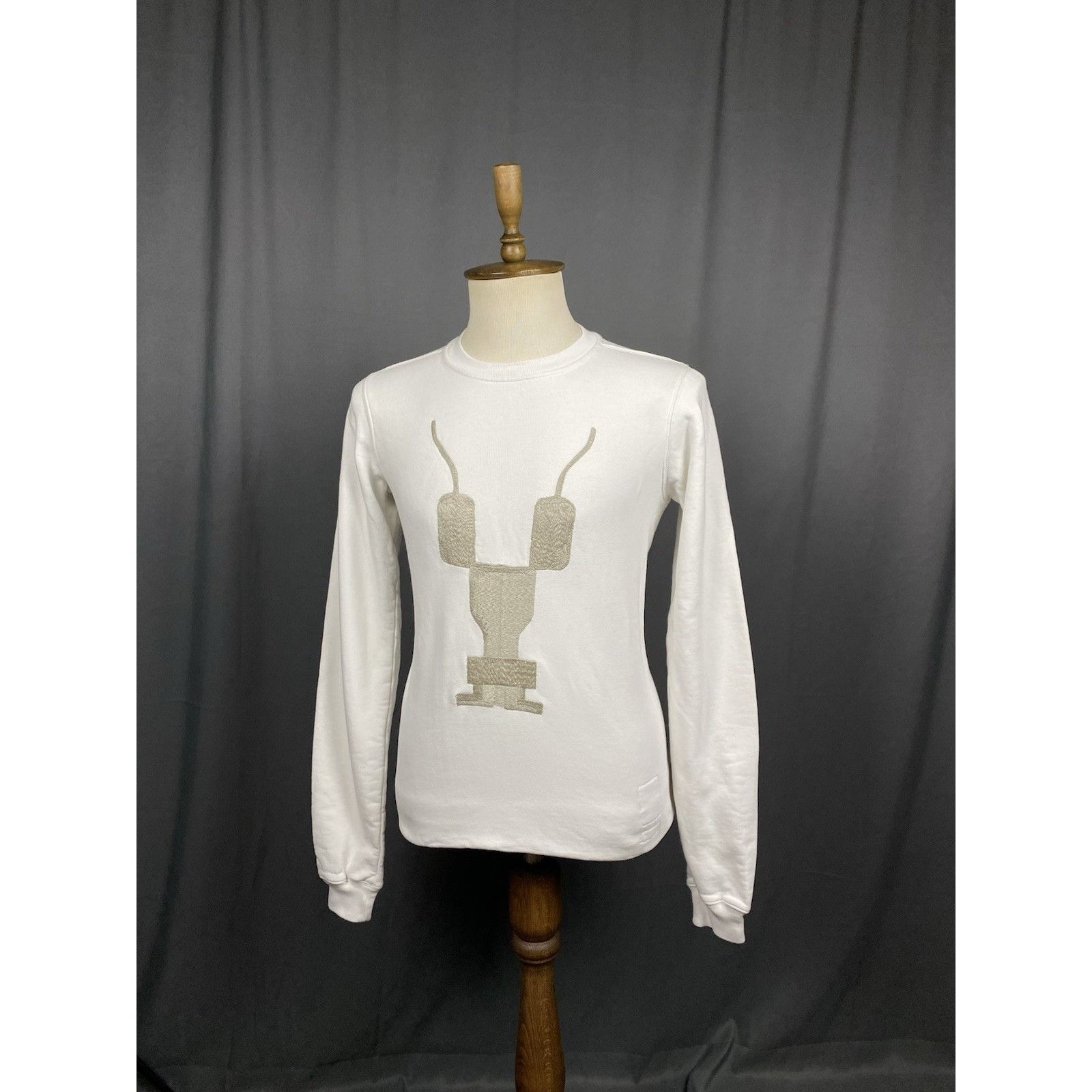 Rick Owens Rick Owens Dark Shadow Man to Man White Beige Crewneck Long Size US S / EU 44-46 / 1 - 2 Thumbnail