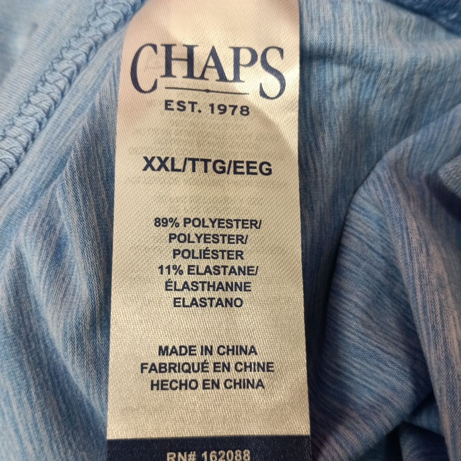 Chaps Chaps Everyday Performance Polo Shirt Men's Size 2XL Blue Size US XXL / EU 58 / 5 - 7 Thumbnail