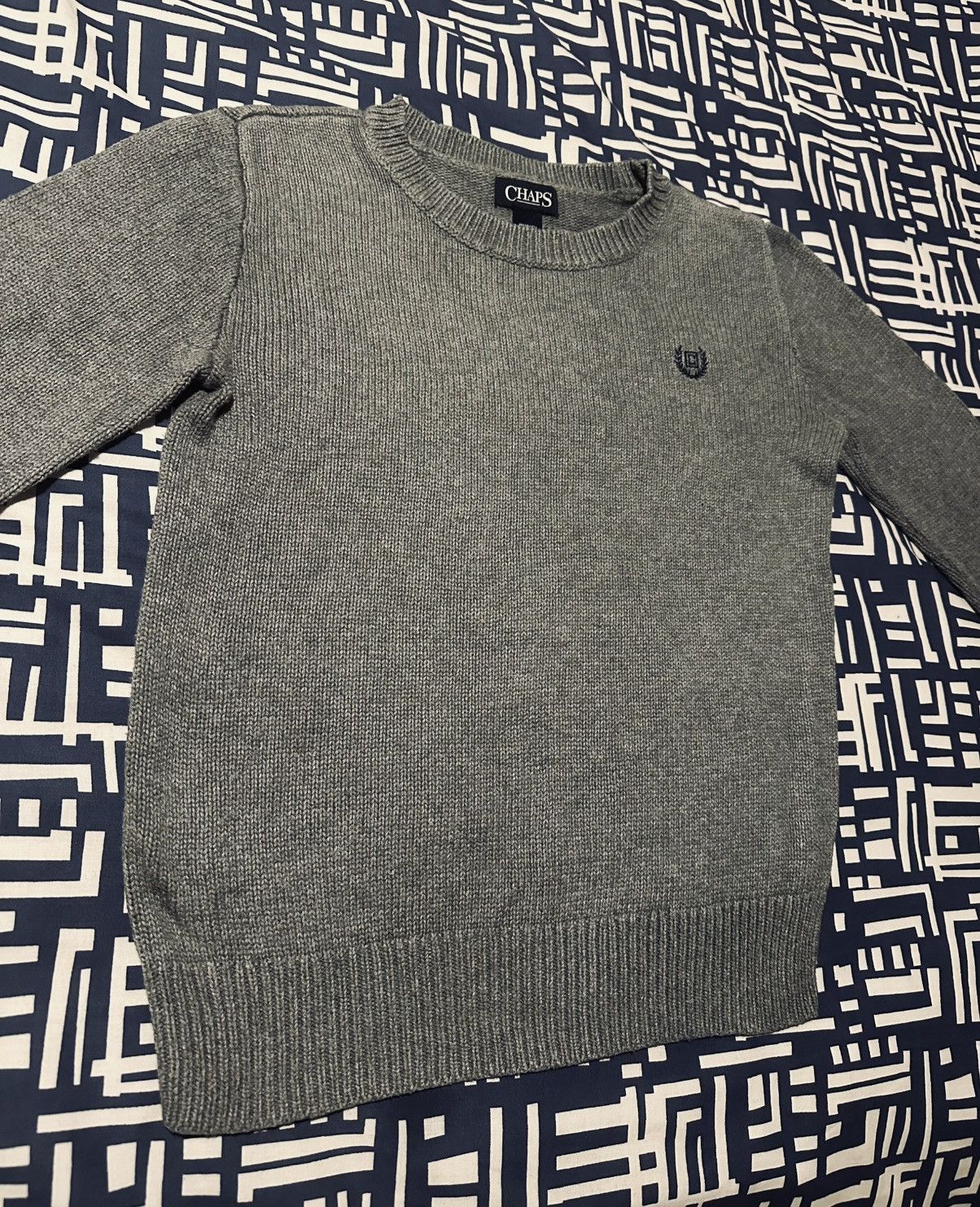 Chaps Ralph Lauren × Vintage VINTAGE Ralph Lauren Chaps Knit royal grey jumper Size US M / EU 48-50 / 2 - 1 Thumbnail