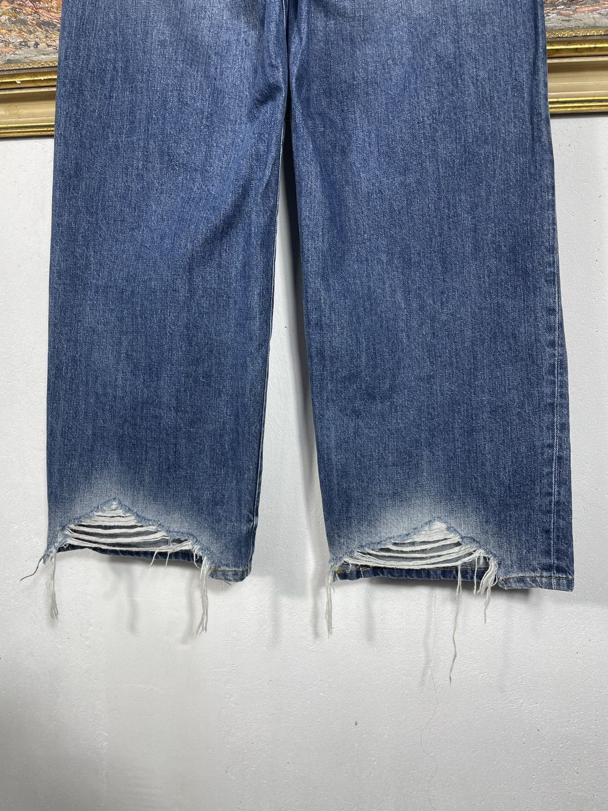 Diesel × Vintage Diesel Vintage Wide Leg Baggy Denim Jeans Pants Trousers Y2k Size 25" / US 0 / IT 36 - 12 Thumbnail