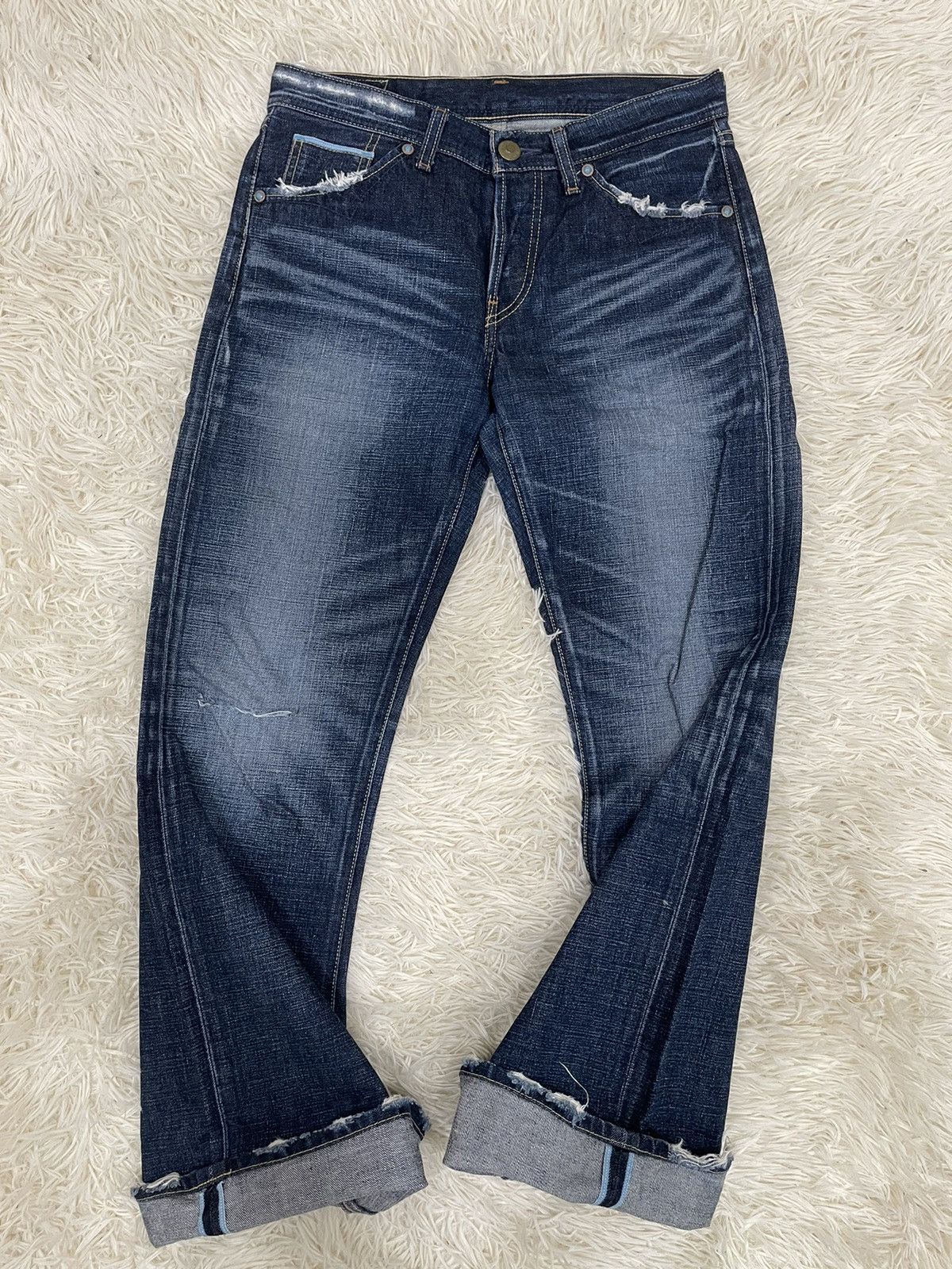 Levi's RARE ‼️ Flare Levis 707 Selvedge (24-211) Size US 30 / EU 46 - 10 Thumbnail