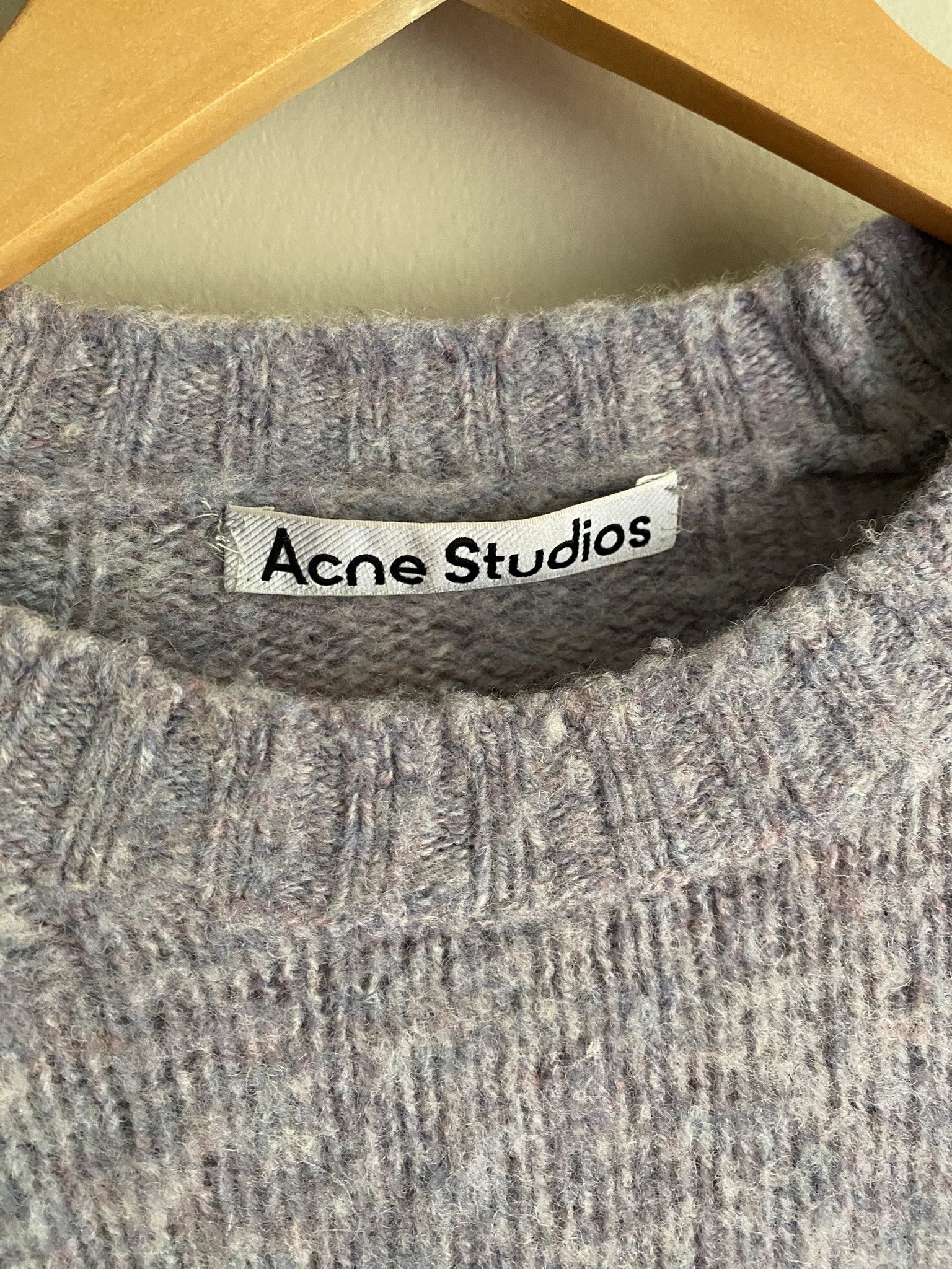 Acne Studios Brushed ​Shetland Wool Sweater - Purple Thistle Size US L / EU 52-54 / 3 - 7 Thumbnail